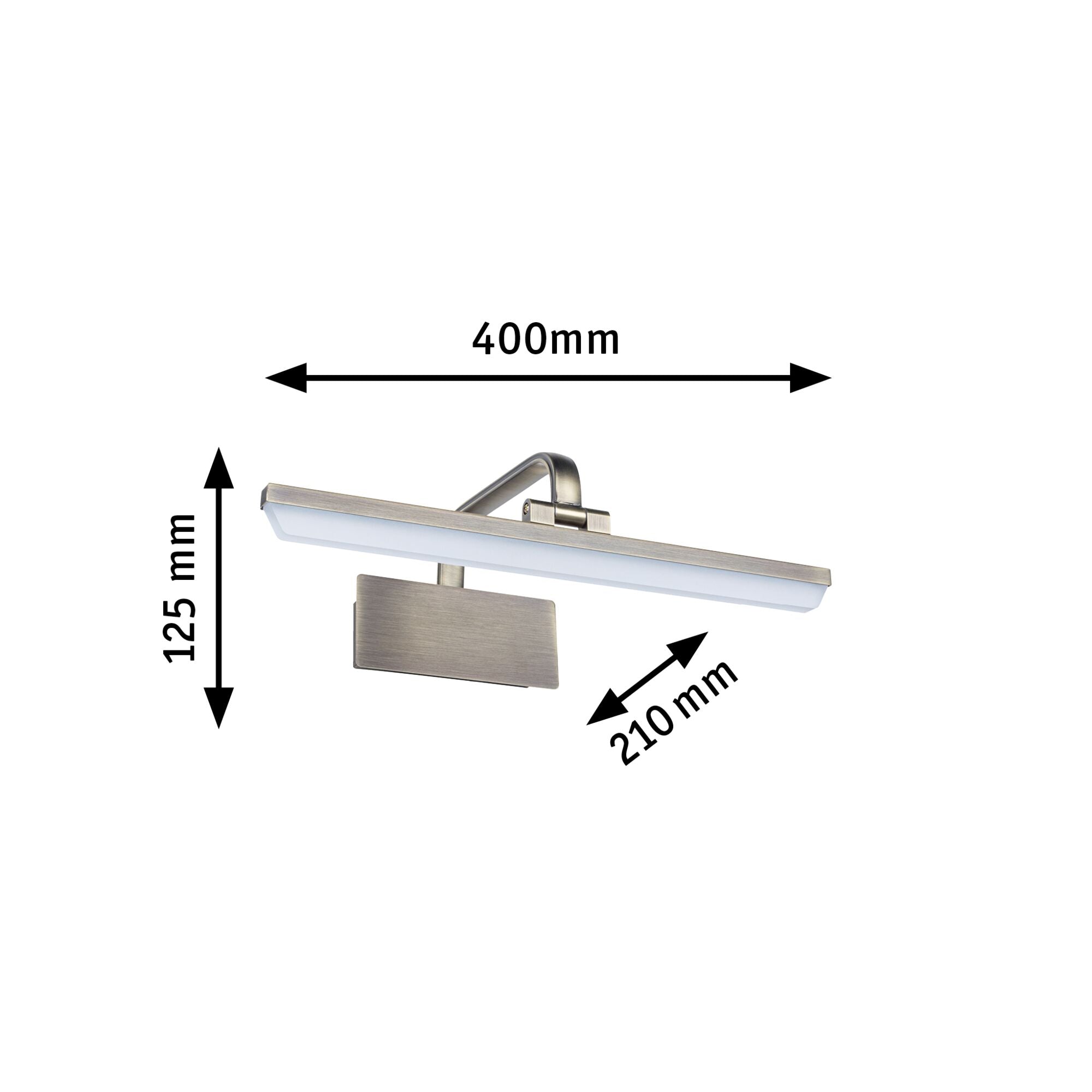 LED Bilderleuchte Renan 3000K 600lm 230V 9,5W Altmessing - Paulmann - 95569