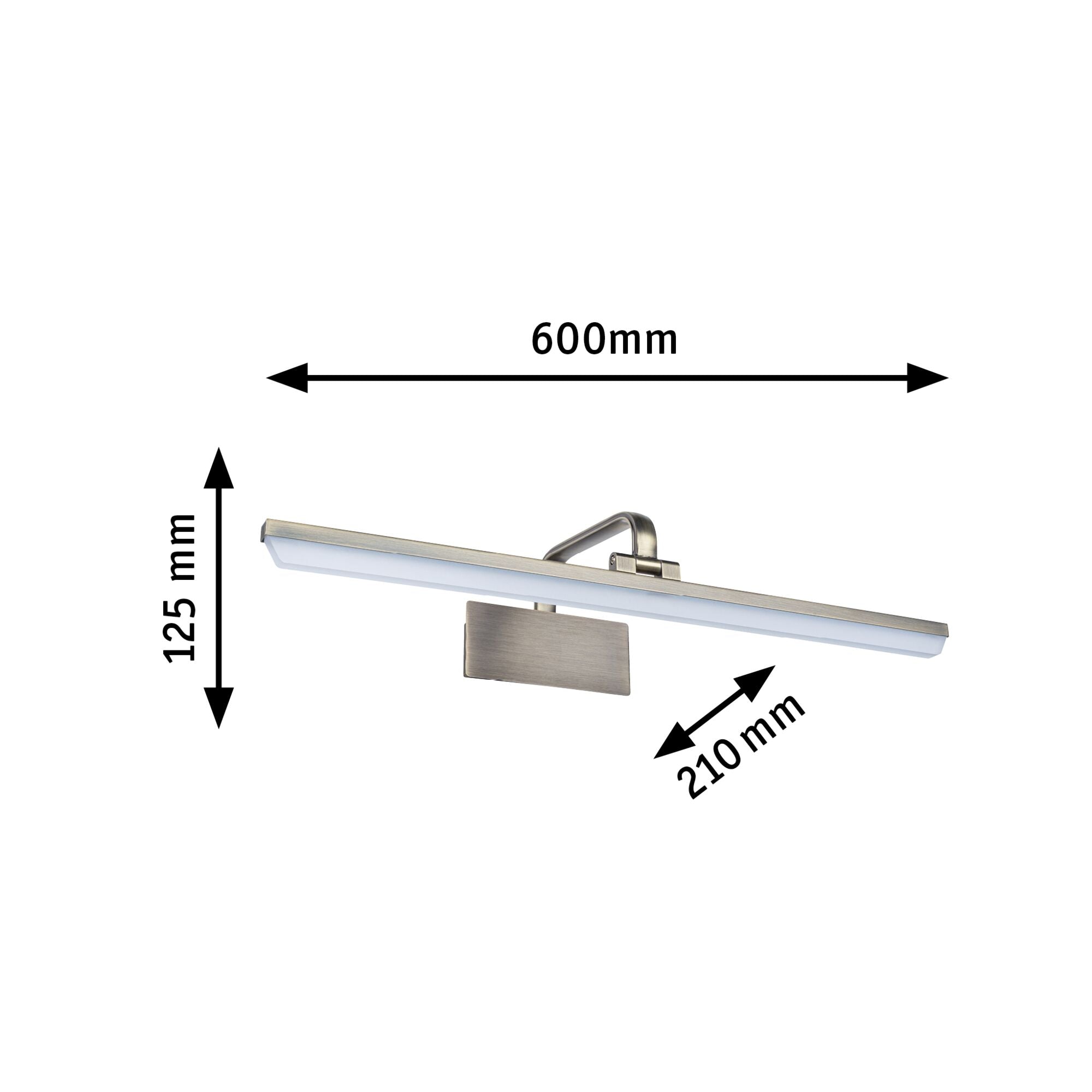 LED Bilderleuchte Renan 3000K 880lm 230V 11W Altmessing - Paulmann - 95570