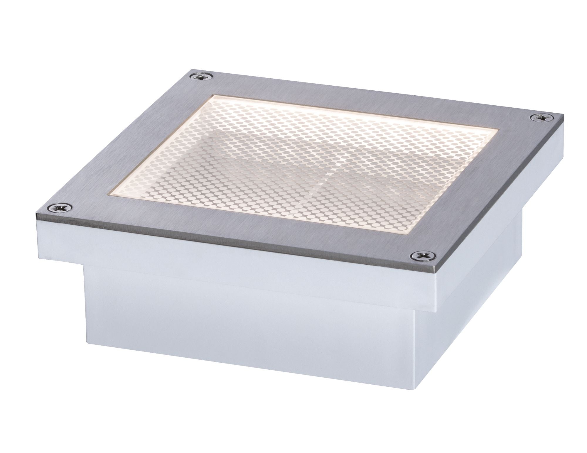 LED Bodeneinbauleuchte Brick Bewegungsmelder IP67 100x100mm 3000K 0,8W 25lm 230V Alu/Grau Metall/Edelstahl - Paulmann - 94336