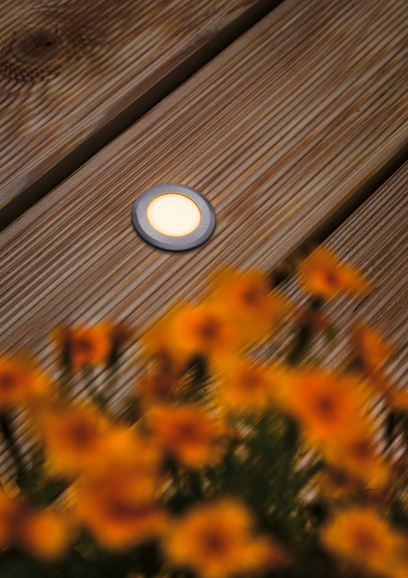 LED Bodeneinbauleuchte Goldlicht IP65 rund 50mm 2200K 2,2W 60lm 230V Alu Kunststoff/Metall - Paulmann - 94726