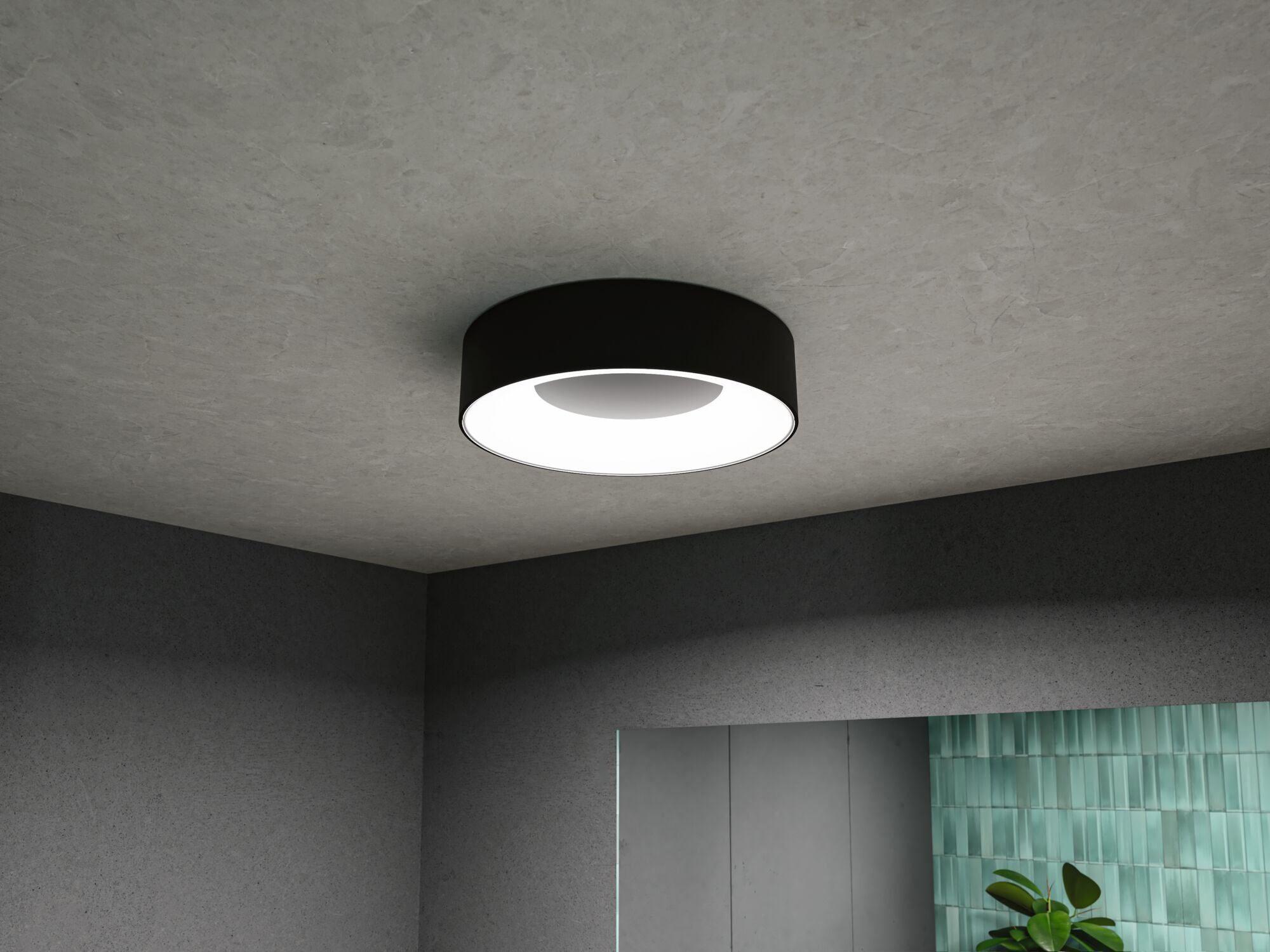 LED Deckenleuchte Casca IP44 White Switch 1500lm 230V 16W Schwarz matt - Paulmann - 71096