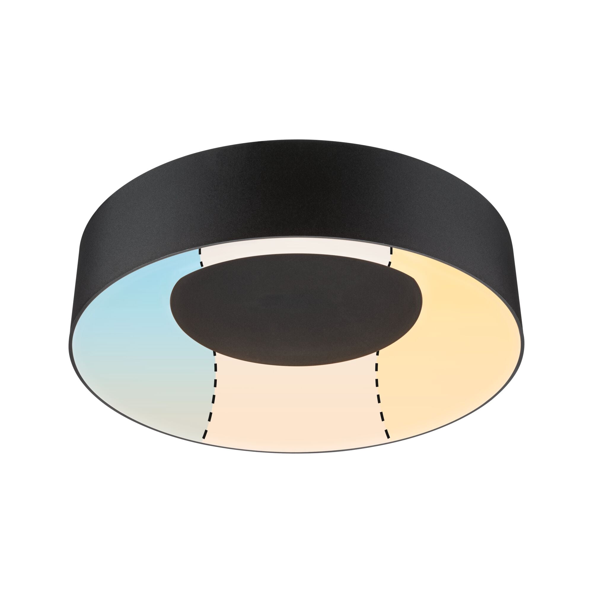 LED Deckenleuchte Casca IP44 White Switch 1500lm 230V 16W Schwarz matt - Paulmann - 71096