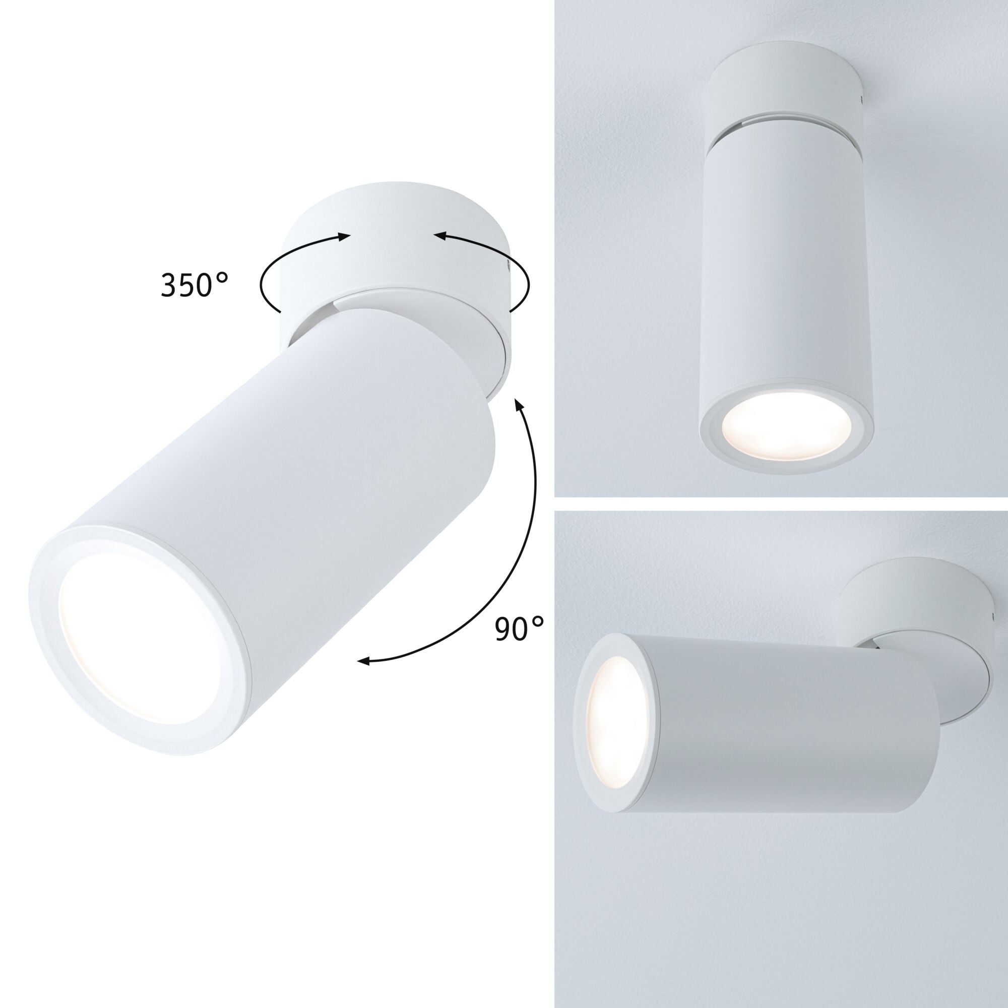 LED Deckenleuchte Turnal Coin 2700K 470lm 230V 6W dimmbar Weiß matt - Paulmann - 93087