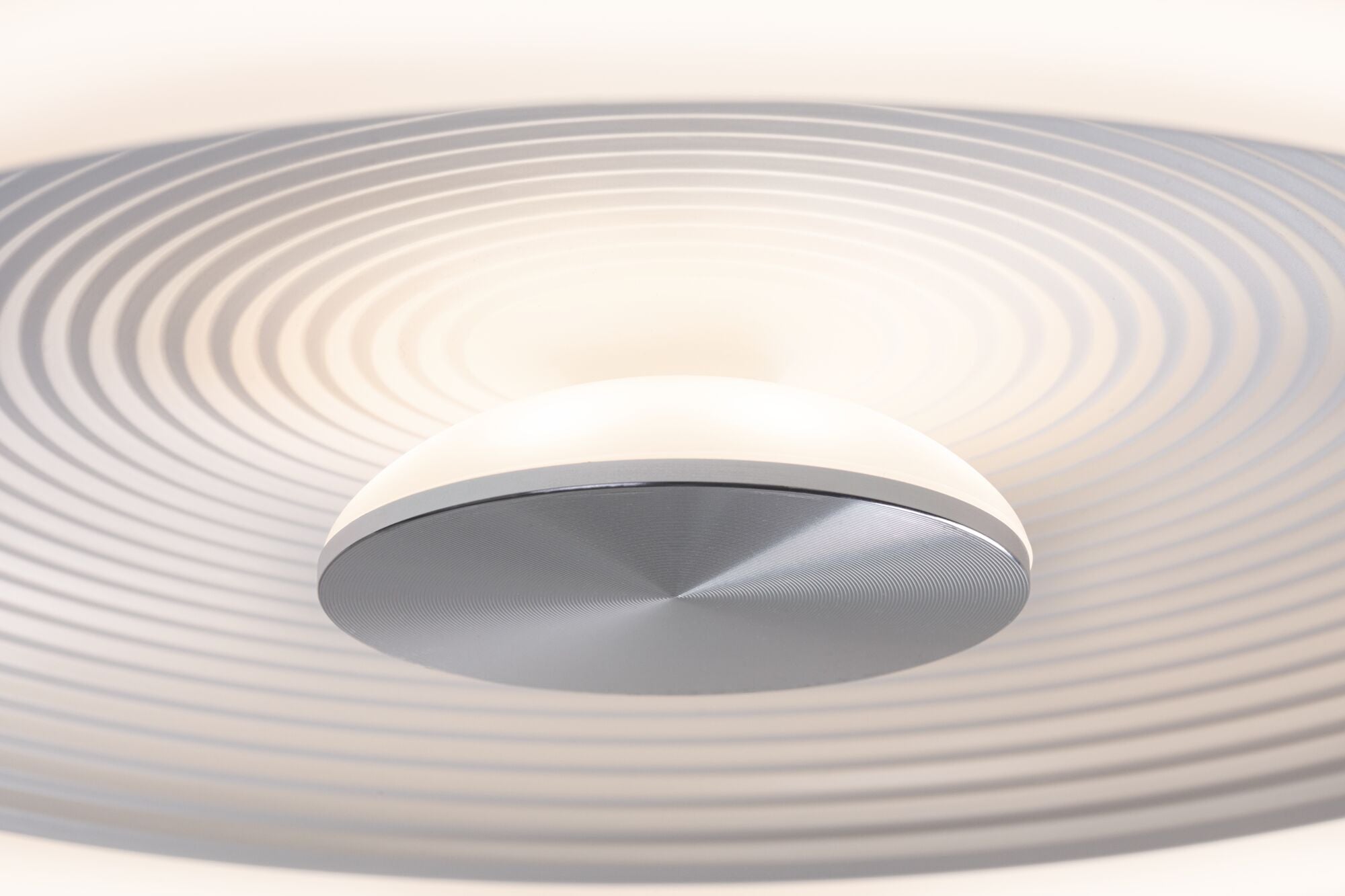 LED Deckenleuchte Volea IP44 3000K 470lm / 1650lm 230V 3,5 / 1x13W dimmbar Weiß/Silber - Paulmann - 71177