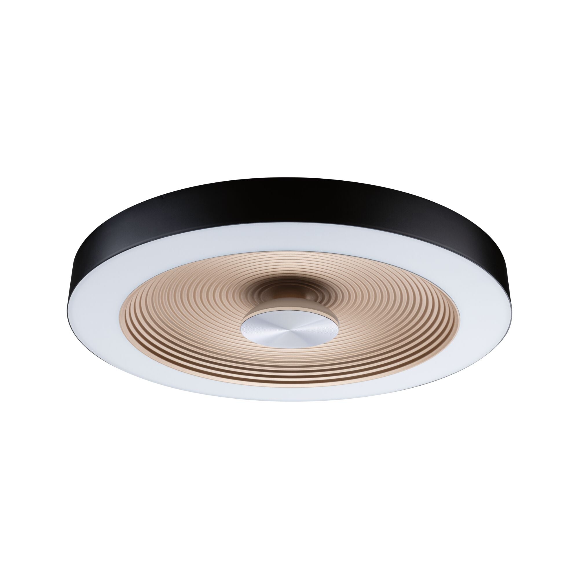 LED Deckenleuchte Volea IP44 3000K 500lm / 2400lm 230V 4 / 1x18,5W dimmbar Schwarz/Gold - Paulmann - 71180