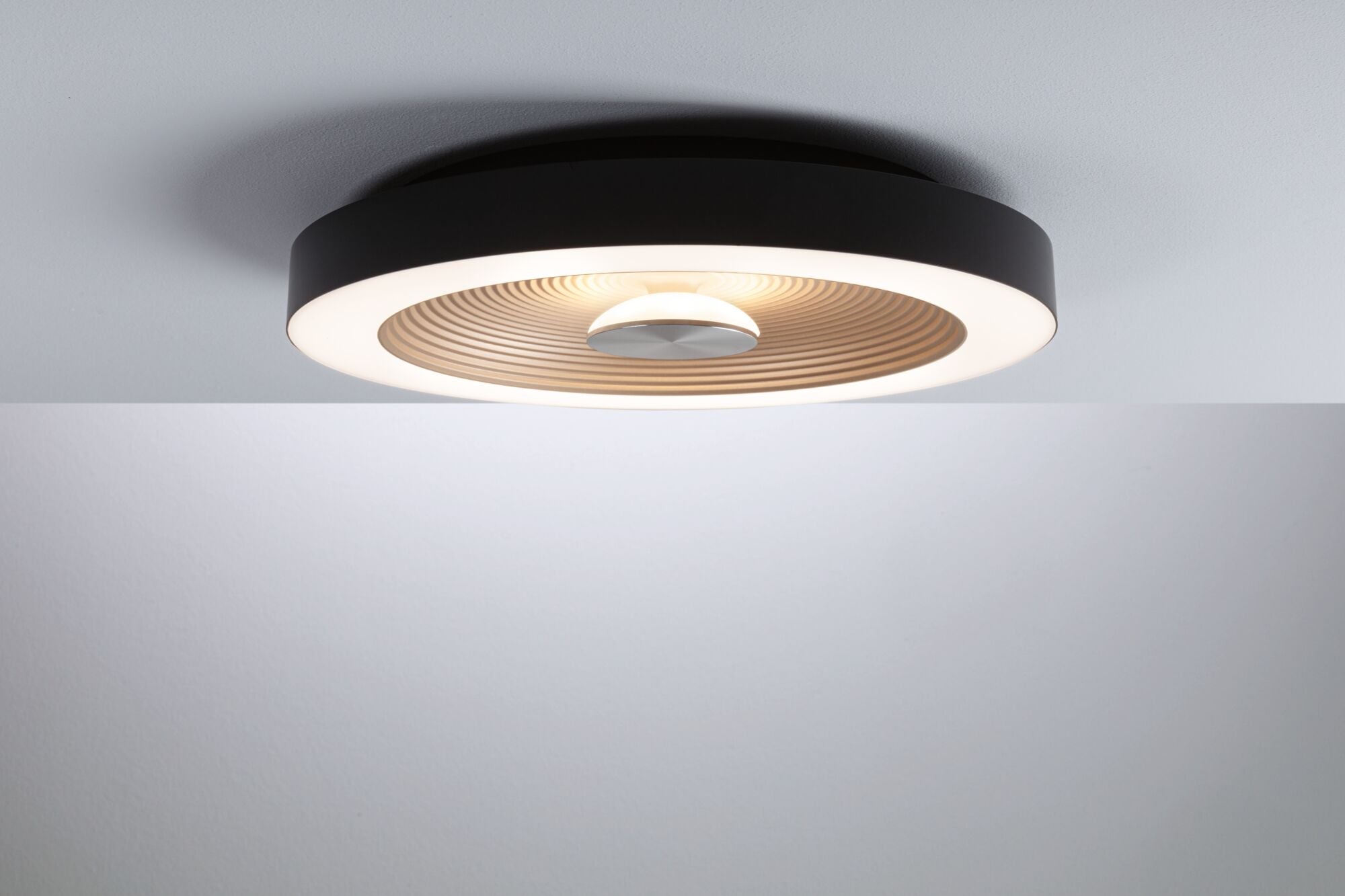 LED Deckenleuchte Volea IP44 3000K 500lm / 2400lm 230V 4 / 1x18,5W dimmbar Schwarz/Gold - Paulmann - 71180