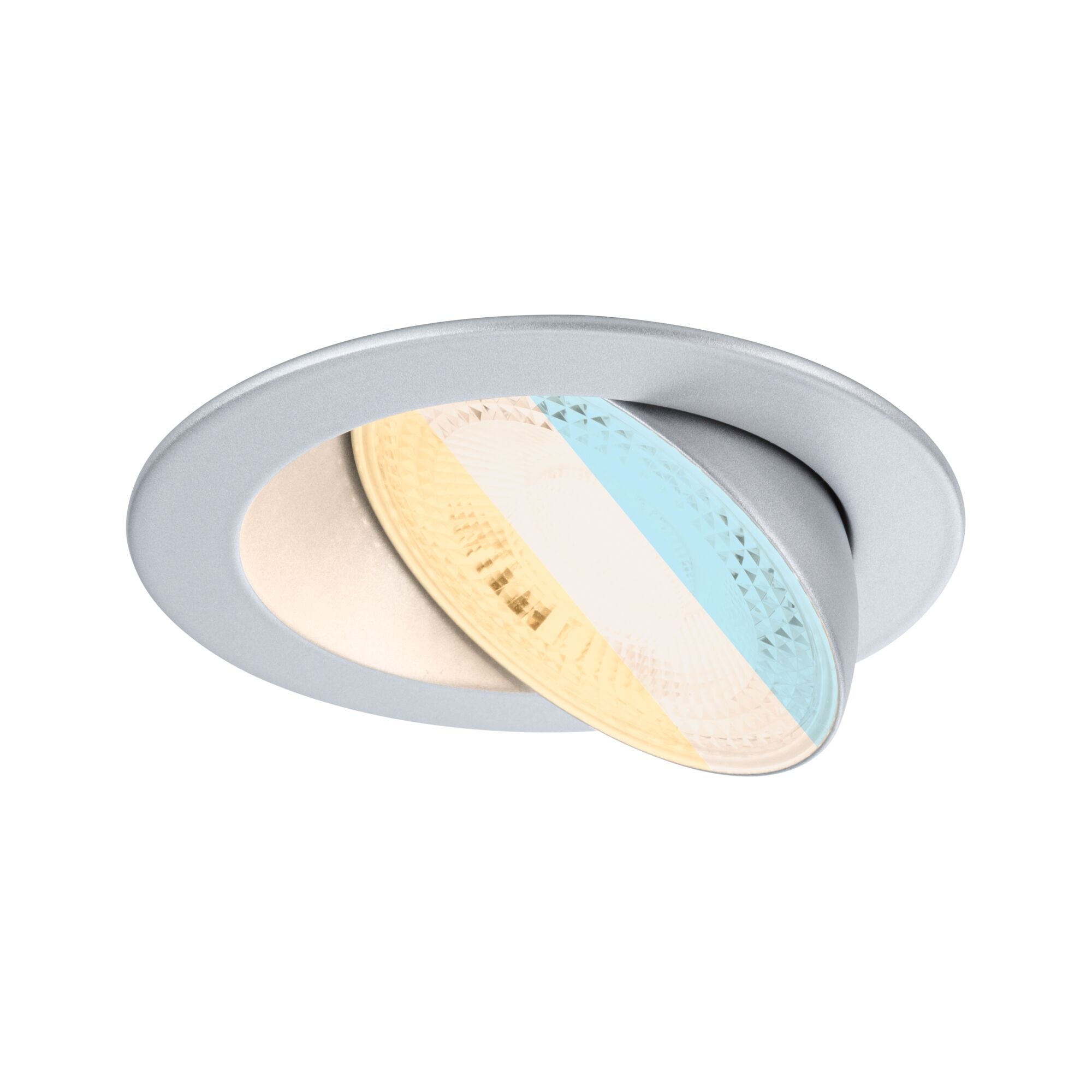 LED Einbauleuchte Aumus Einzelspot rund 105mm 90° 5W 700lm 230V dimmbar 2700 - 6500K Chrom matt - Paulmann - 92255