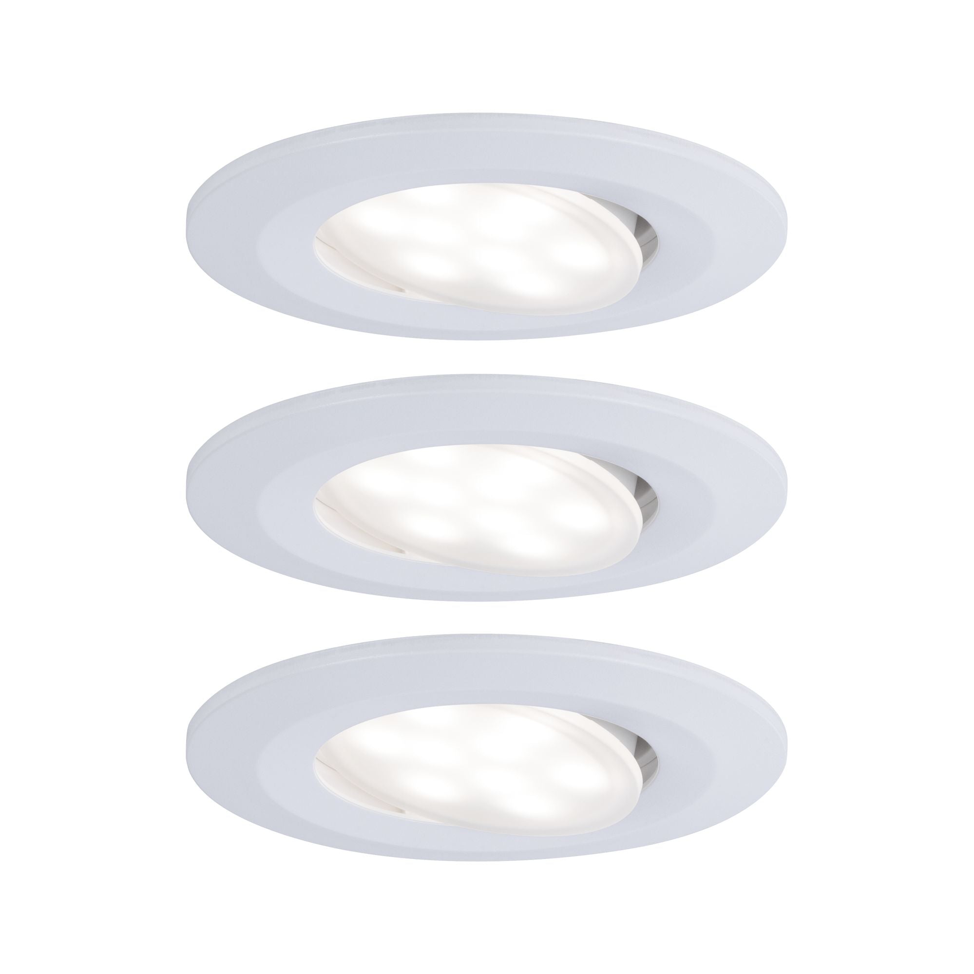 LED Einbauleuchte Calla Basisset schwenkbar IP65 rund 90mm 30° 3x5,2W 3x460lm 230V dimmbar 4000K Weiß matt - Paulmann - 99931