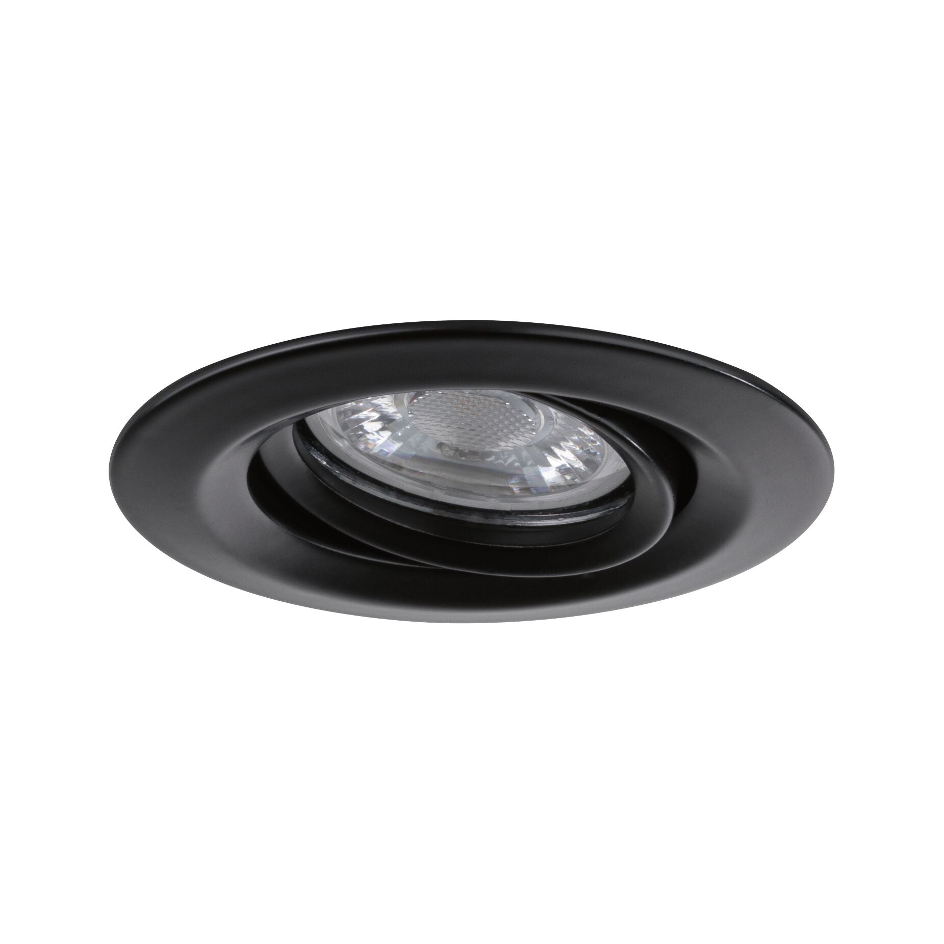 LED Einbauleuchte Nova Mini Coin Basisset schwenkbar rund 66mm 15° Coin 3x4W 3x310lm 230V 2700K Schwarz matt - Paulmann - 93083
