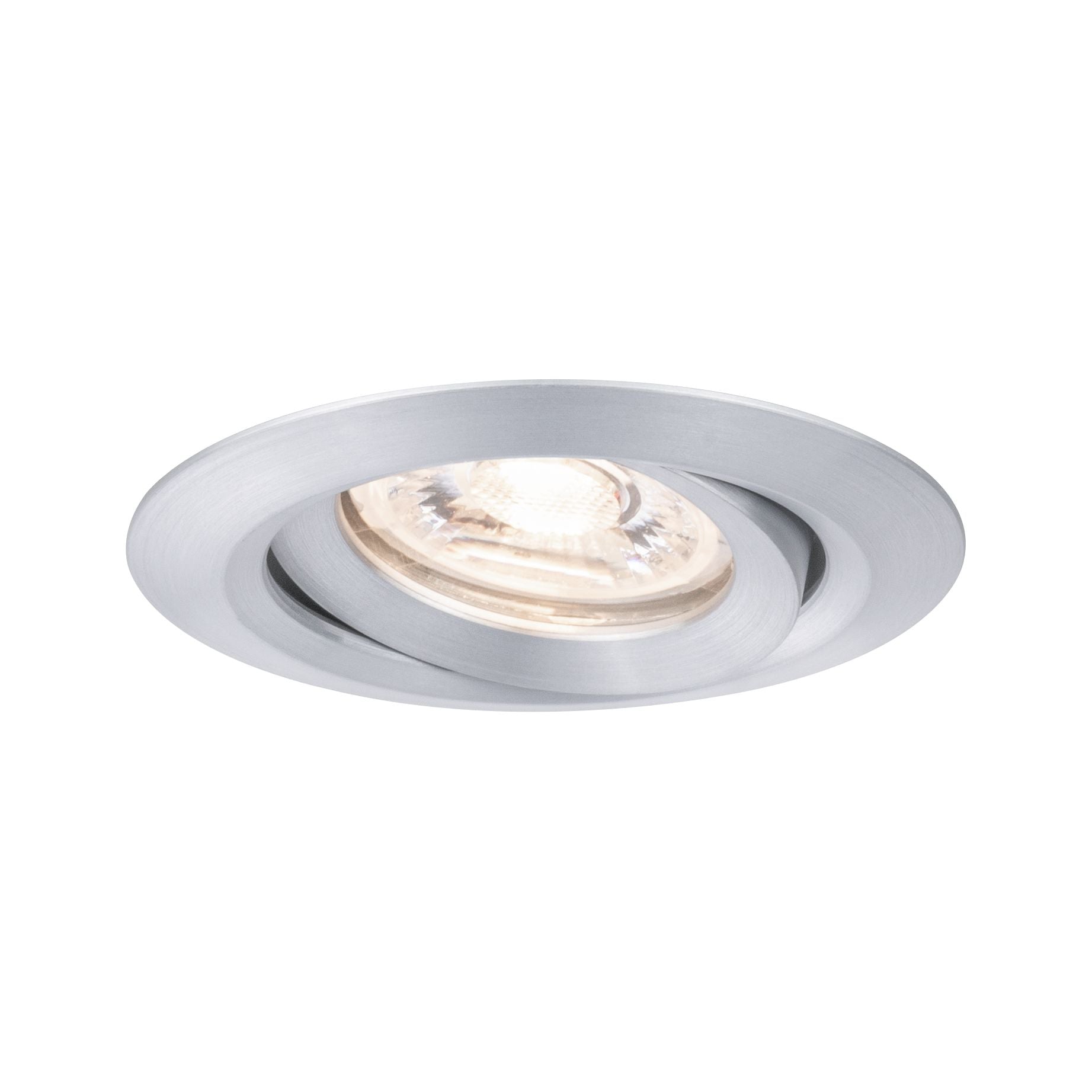LED Einbauleuchte Nova Mini Coin Einzelleuchte schwenkbar rund 66mm 15° Coin 4W 310lm 230V 2700K Alu gedreht - Paulmann - 94296