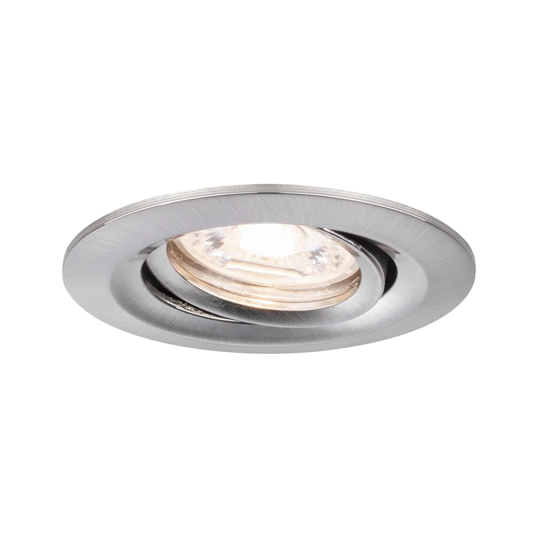 LED Einbauleuchte Nova Mini Coin Einzelleuchte schwenkbar rund 66mm 15° Coin 4W 310lm 230V 2700K Eisen gebürstet - Paulmann - 94294