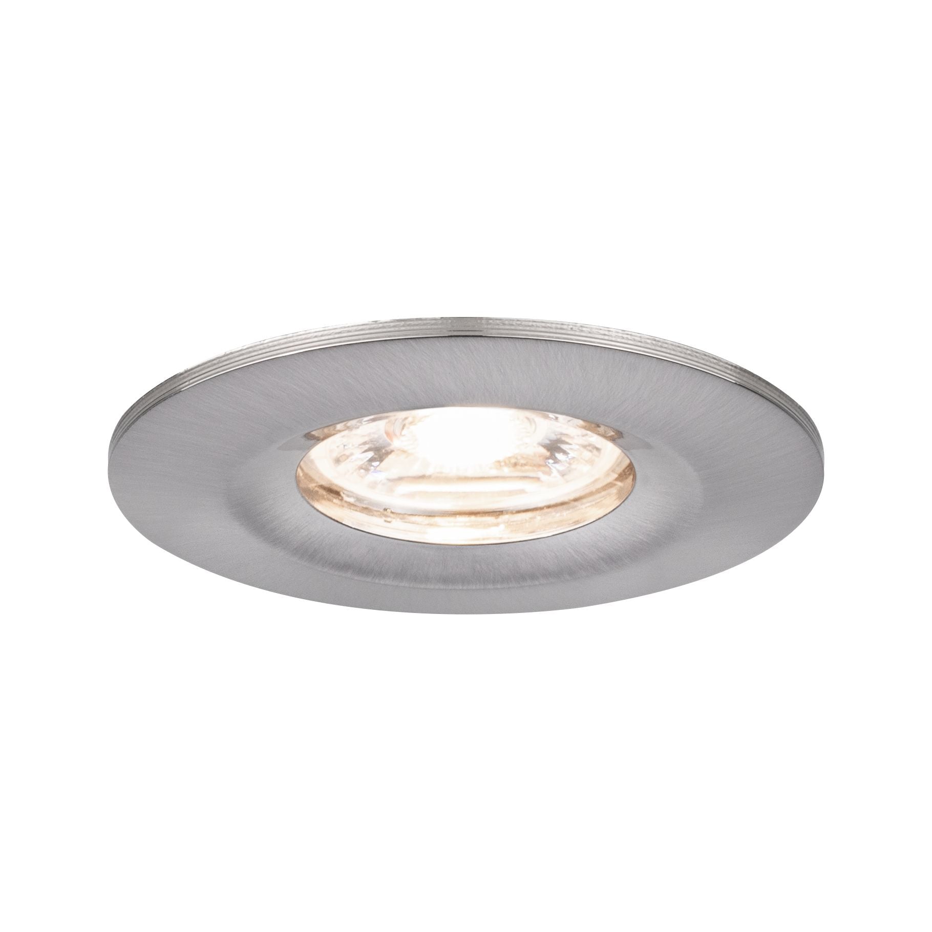 LED Einbauleuchte Nova Mini Coin Einzelleuchte starr IP44 rund 65mm Coin 4W 310lm 230V 2700K Eisen gebürstet - Paulmann - 94300