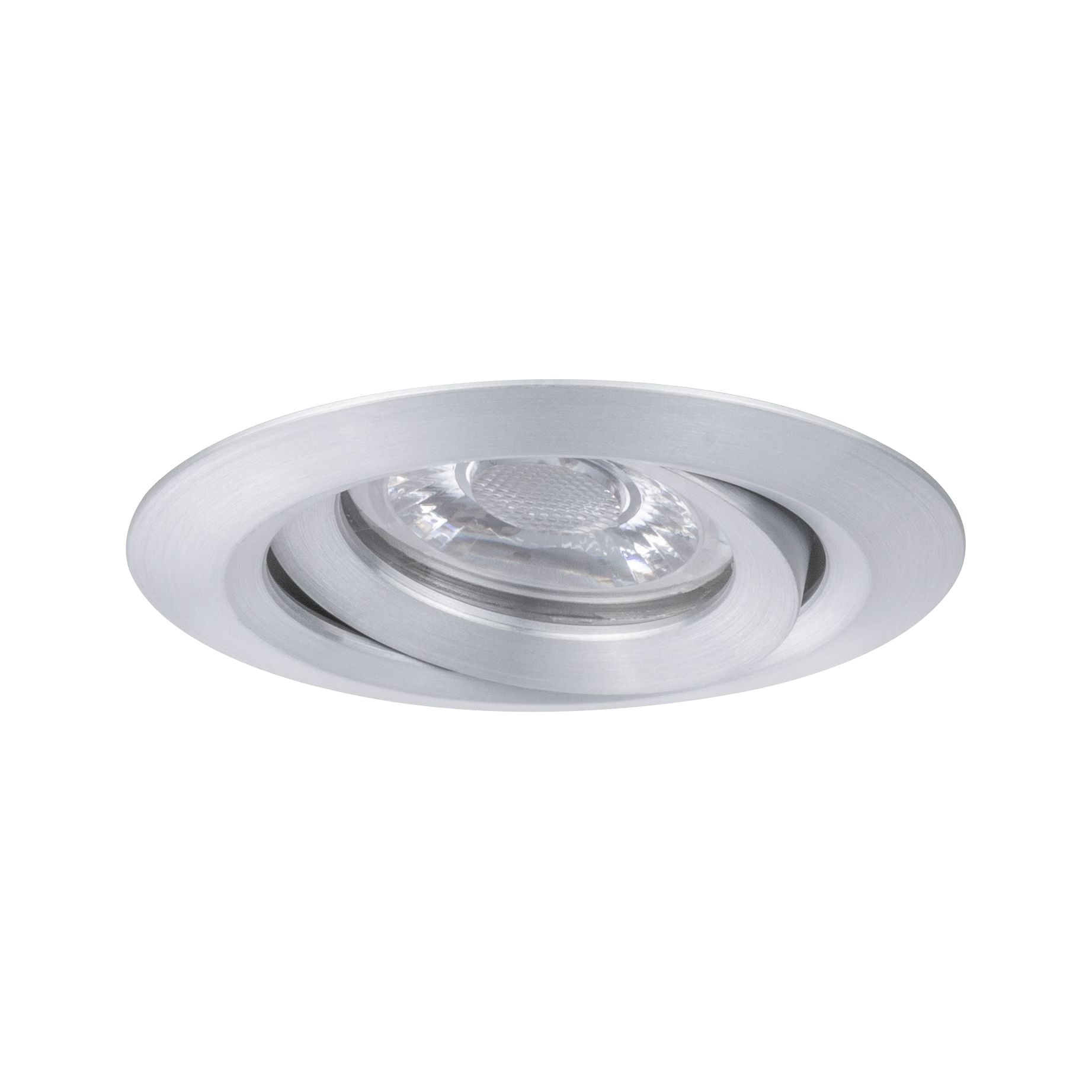 LED Einbauleuchte Nova Mini Plus Coin Einzelleuchte schwenkbar rund 66mm 15° Coin 4,2W 300lm 230V dimmbar 2700K Alu - Paulmann - 92974