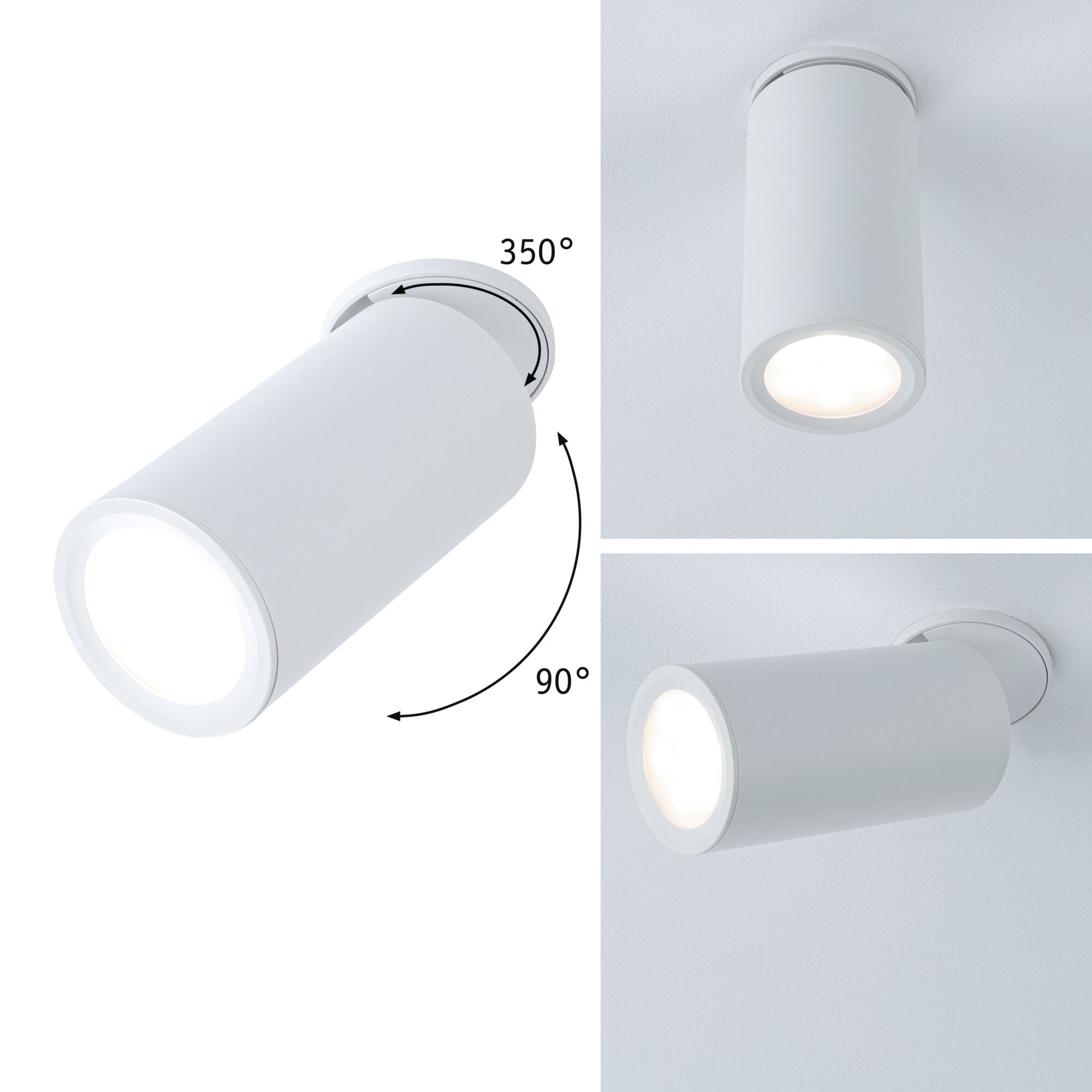 LED Einbauleuchte Turnal rund 60mm 90° Coin 6W 470lm 230V dimmbar 2700K Weiß matt - Paulmann - 93086