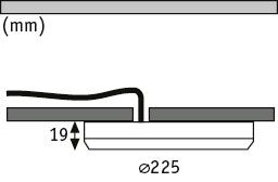 LED Einbaupanel 2in1 Cover - it rund 225mm 16,5W 1200lm 4000K Weiß matt - Paulmann - 95391