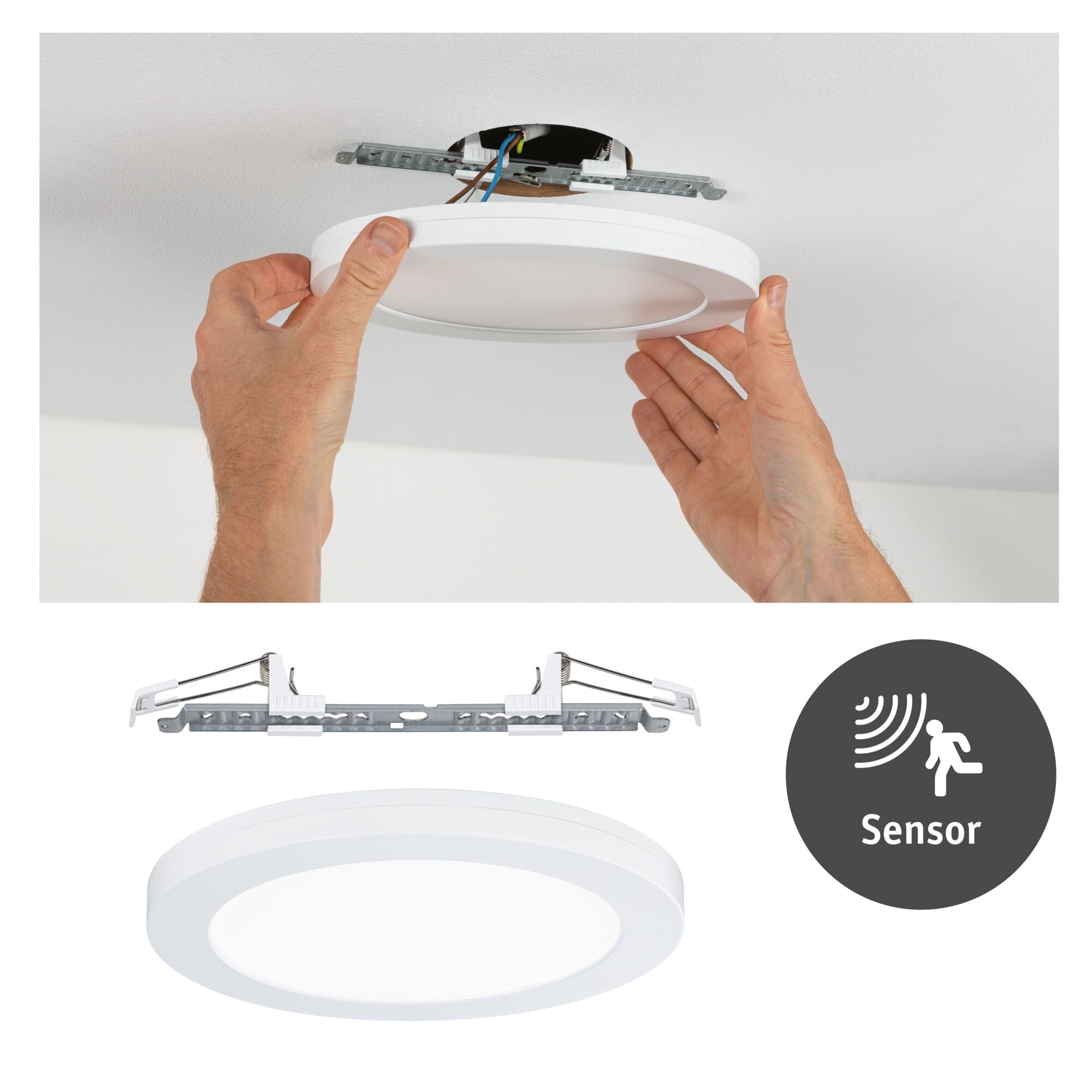 LED Einbaupanel 2in1 Cover - it rund 225mm 16,5W 1200lm 4000K Weiß matt - Paulmann - 95391
