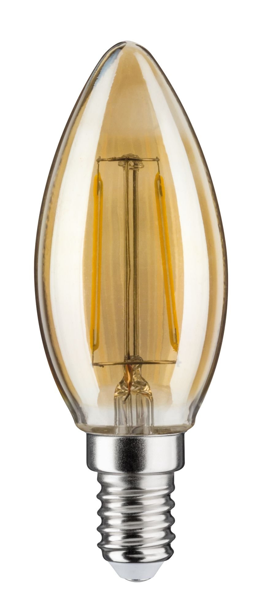 LED Kerze Filament E14 DC 24V 140lm 2W 1900K dimmbar Gold - Paulmann - 330028740