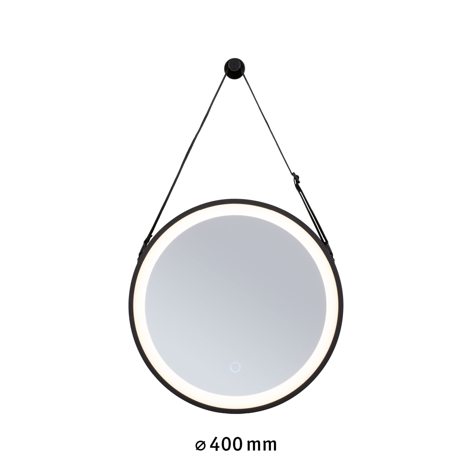 LED Leuchtspiegel Miro IP44 Tunable White 200lm 230V 7,5W Spiegel/Schwarz matt - Paulmann - 71092