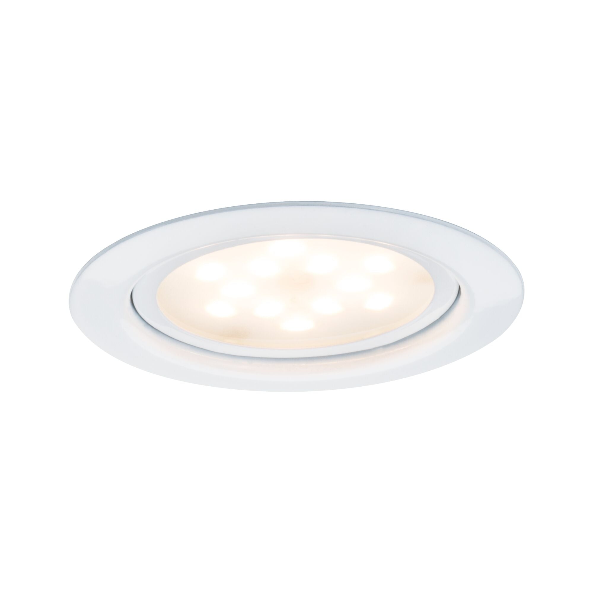 LED Möbeleinbauleuchten Micro Line Einzelleuchte rund 65mm 4,5W 300lm 230V 2700K Weiß - Paulmann - 93555