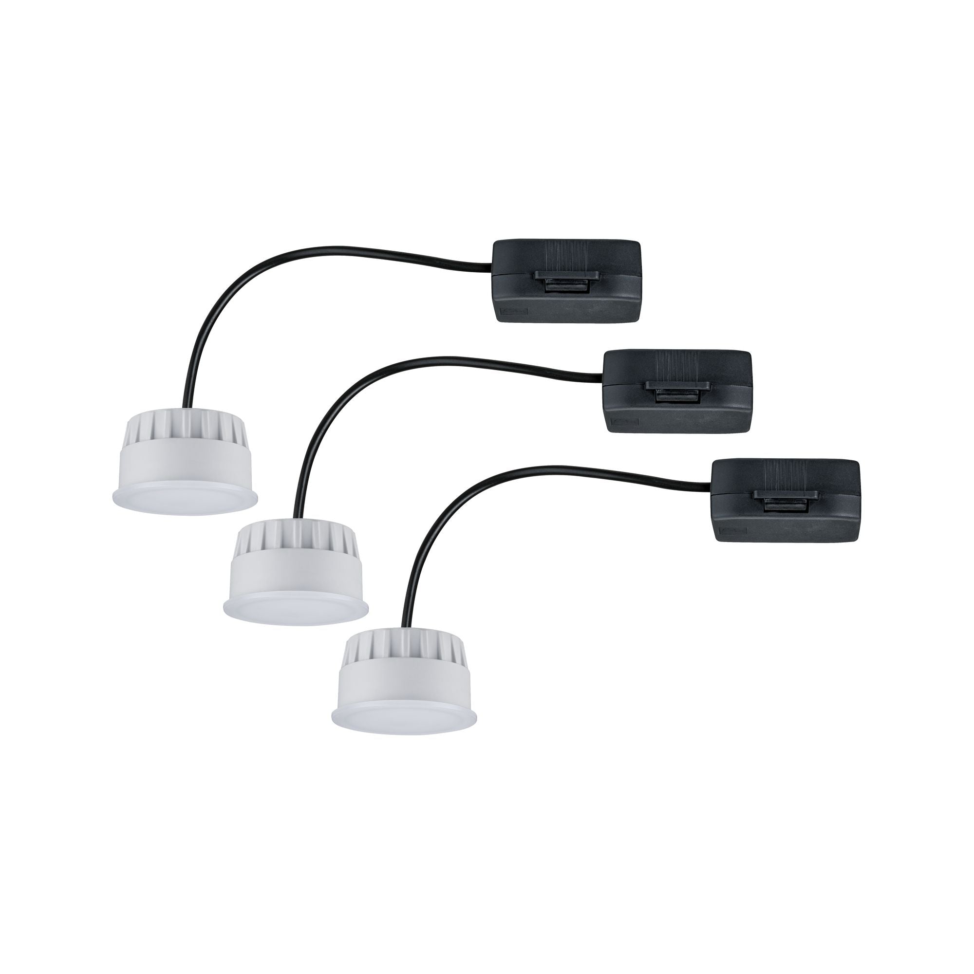 LED Modul Einbauleuchte Choose Coin 3er - Set rund 50mm Coin 3x6W 3x470lm 230V dimmbar 2700K Satin - Paulmann - 92473
