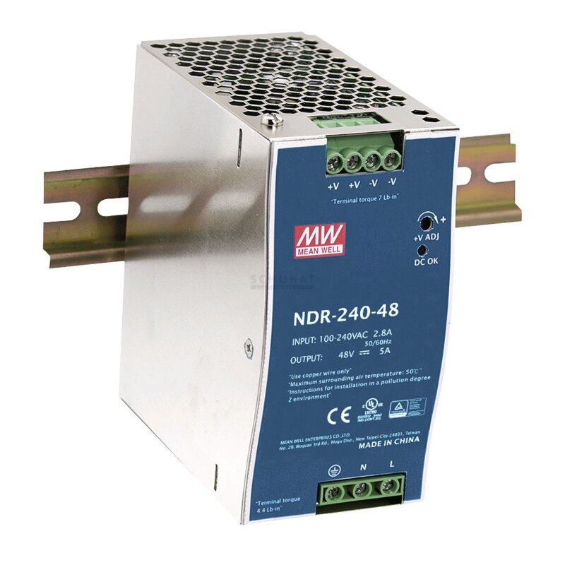 LED - Netzteil CV 24V/DC 240W 10A IP20 für DIN - Schienenmontage - Dotlux - 4255 - 24