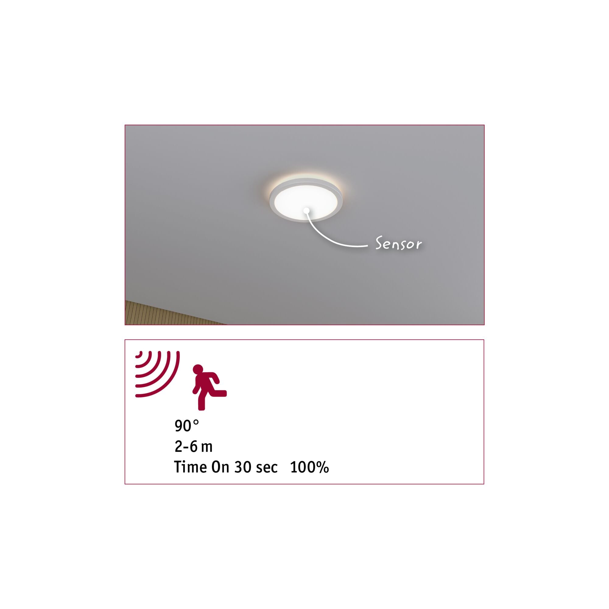 LED Panel Atria Shine Backlight IP44 rund 190mm 11,2W 850lm 4000K Weiß - Paulmann - 71183