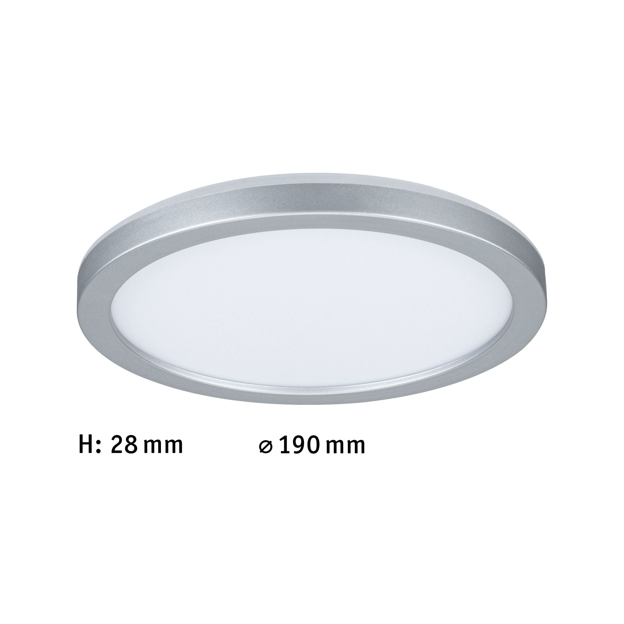 LED Panel Atria Shine Backlight rund 190mm 11,2W 850lm 4000K Chrom matt - Paulmann - 71004