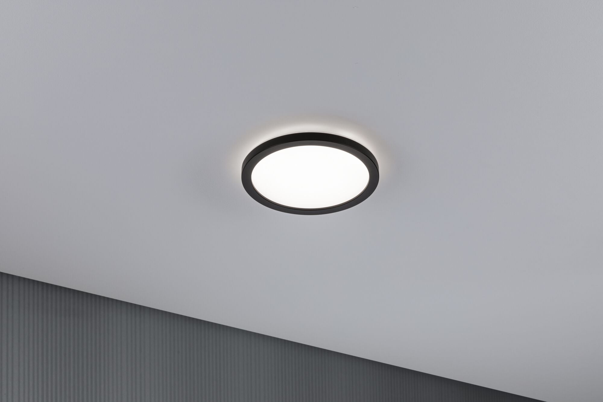 LED Panel Atria Shine Backlight rund 190mm 11,2W 850lm 4000K Schwarz - Paulmann - 71011
