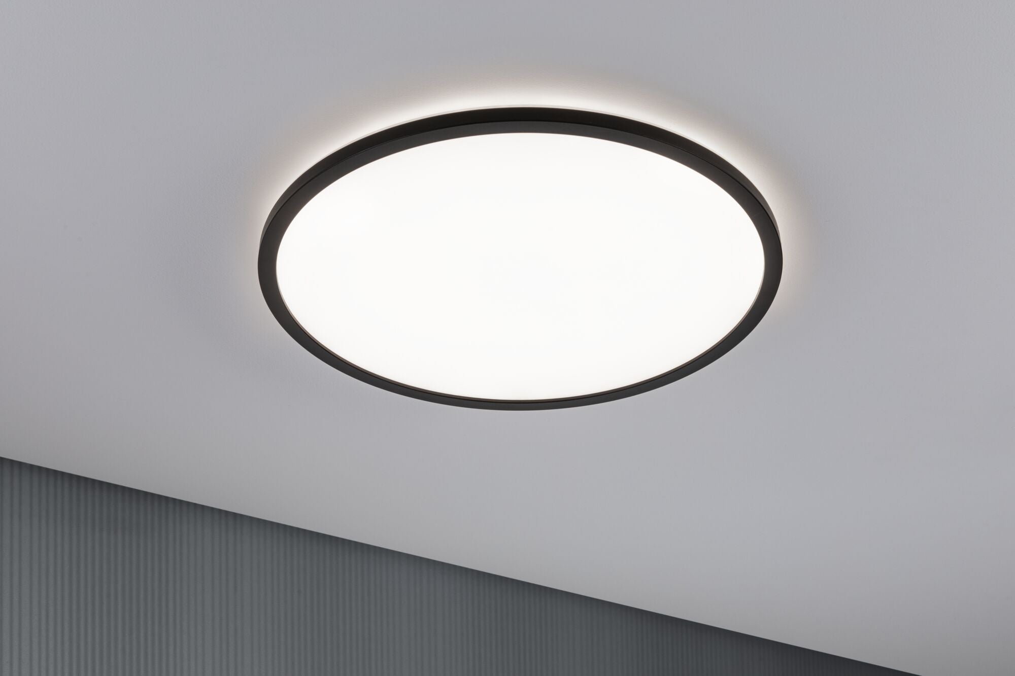 LED Panel Atria Shine Backlight rund 420mm 22W 2300lm 4000K Schwarz dimmbar - Paulmann - 71013