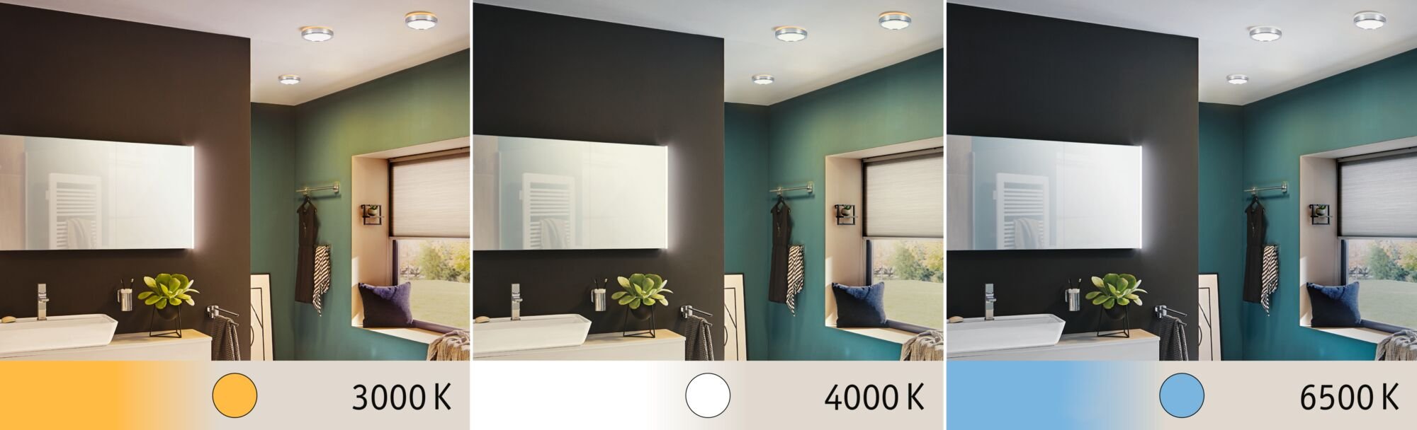 LED Panel Aviar IP44 rund 220mm 13W 1050lm White Switch Chrom - Paulmann - 78925