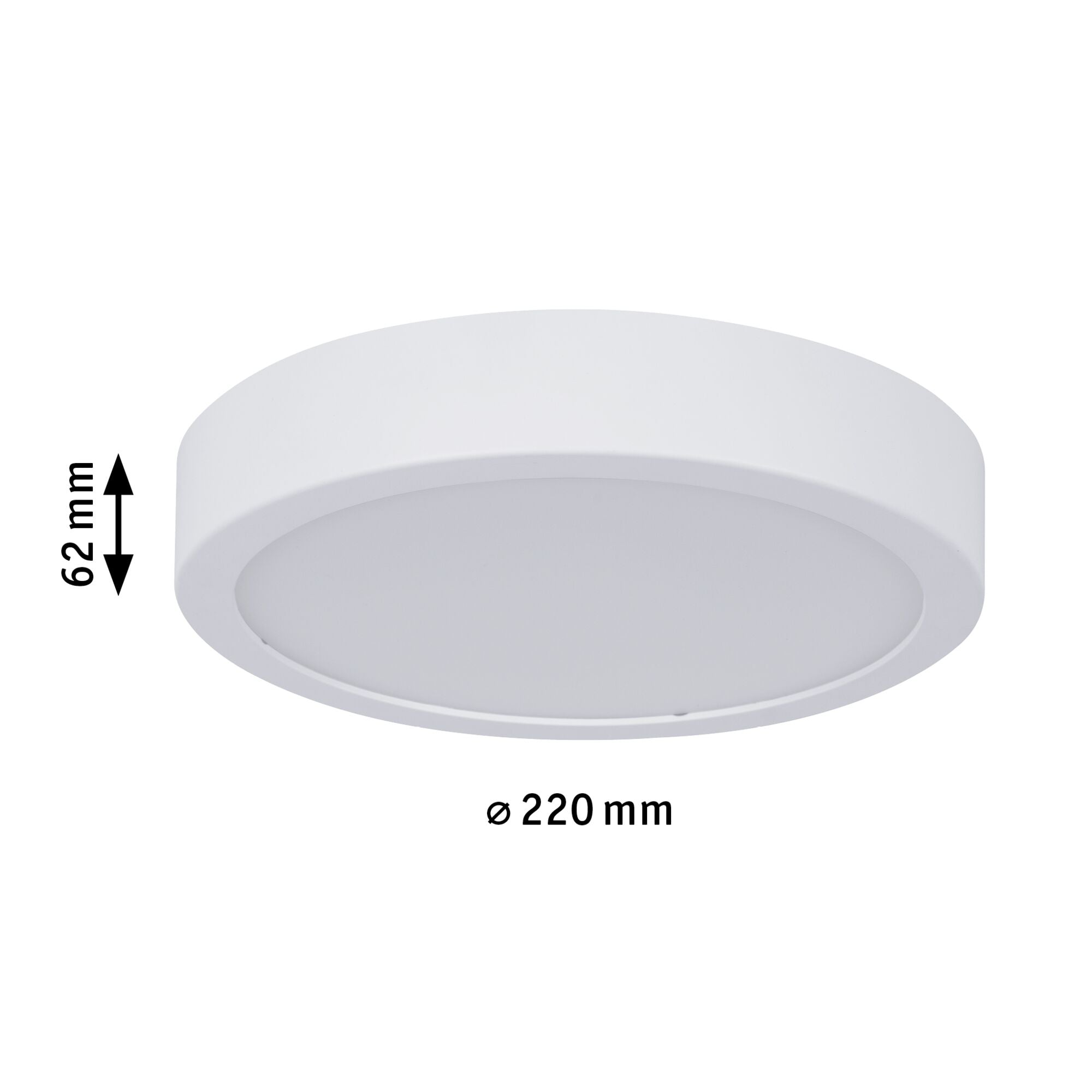 LED Panel Aviar IP44 rund 220mm 13W 950lm 4000K Weiß dimmbar - Paulmann - 78924