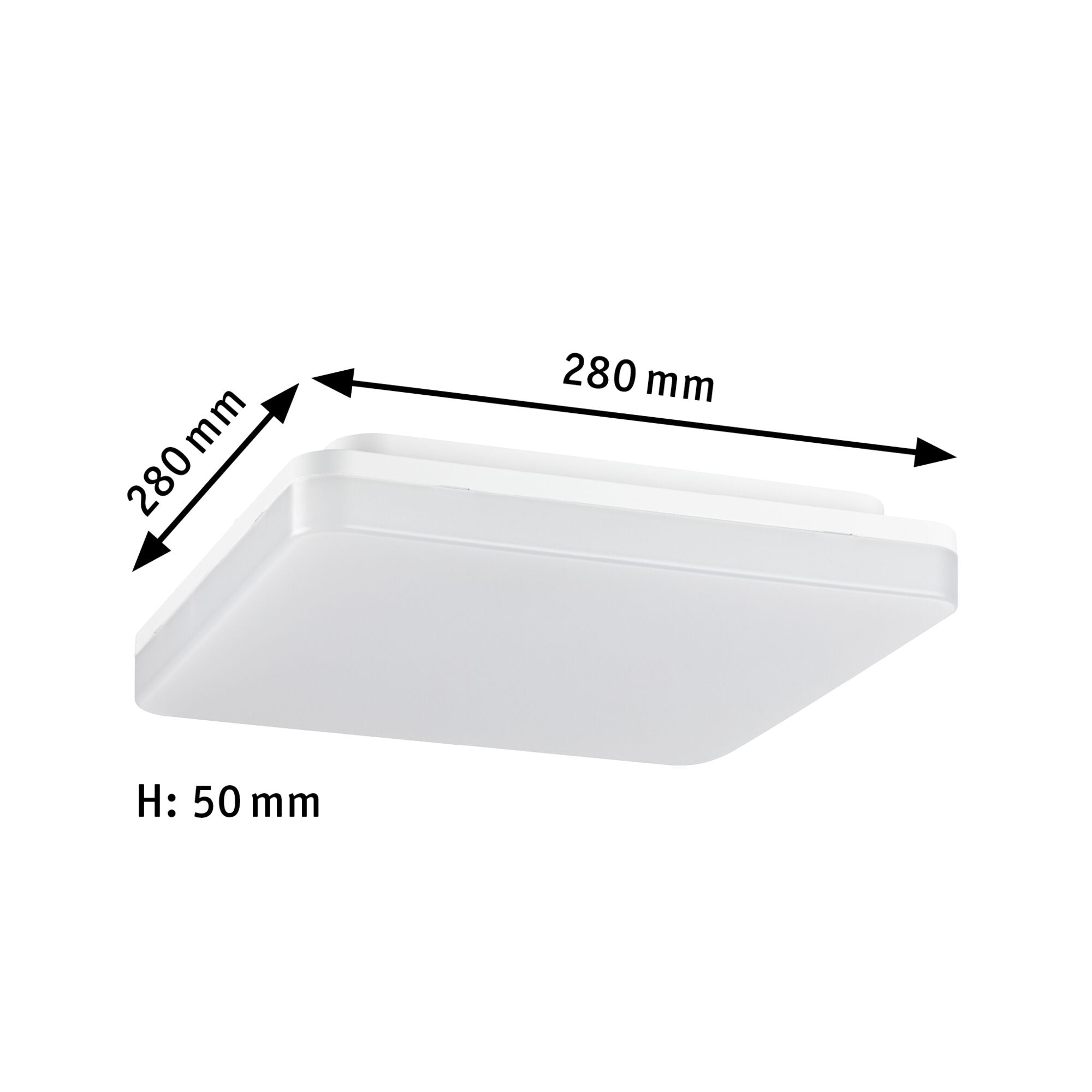 LED Panel Cela IP44 eckig 280x280mm 15,5W 1650lm White Switch Weiß matt - Paulmann - 79839