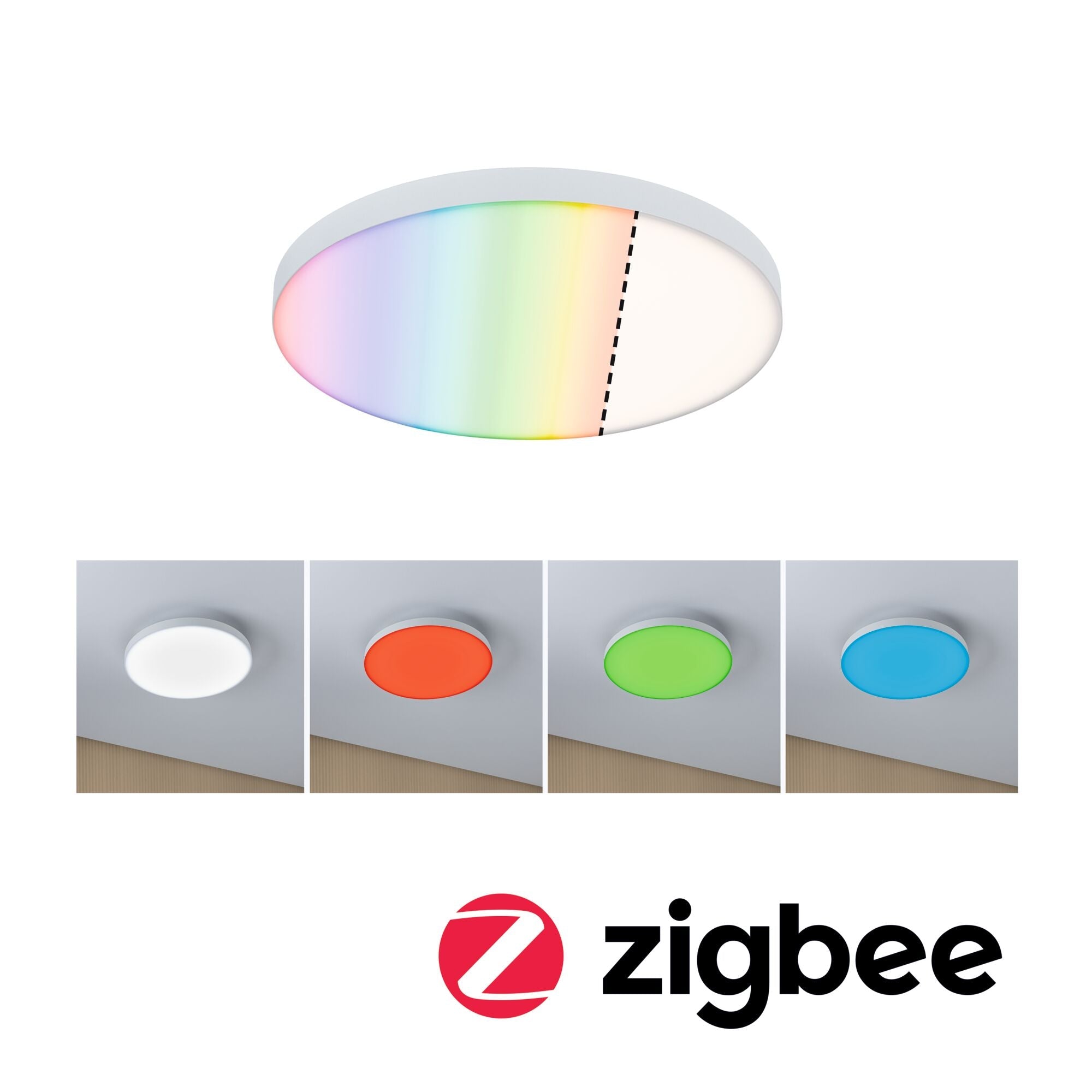 LED Panel Velora rund 300mm 16,5W 1600lm RGBW+ Weiß dimmbar - Paulmann - 79899