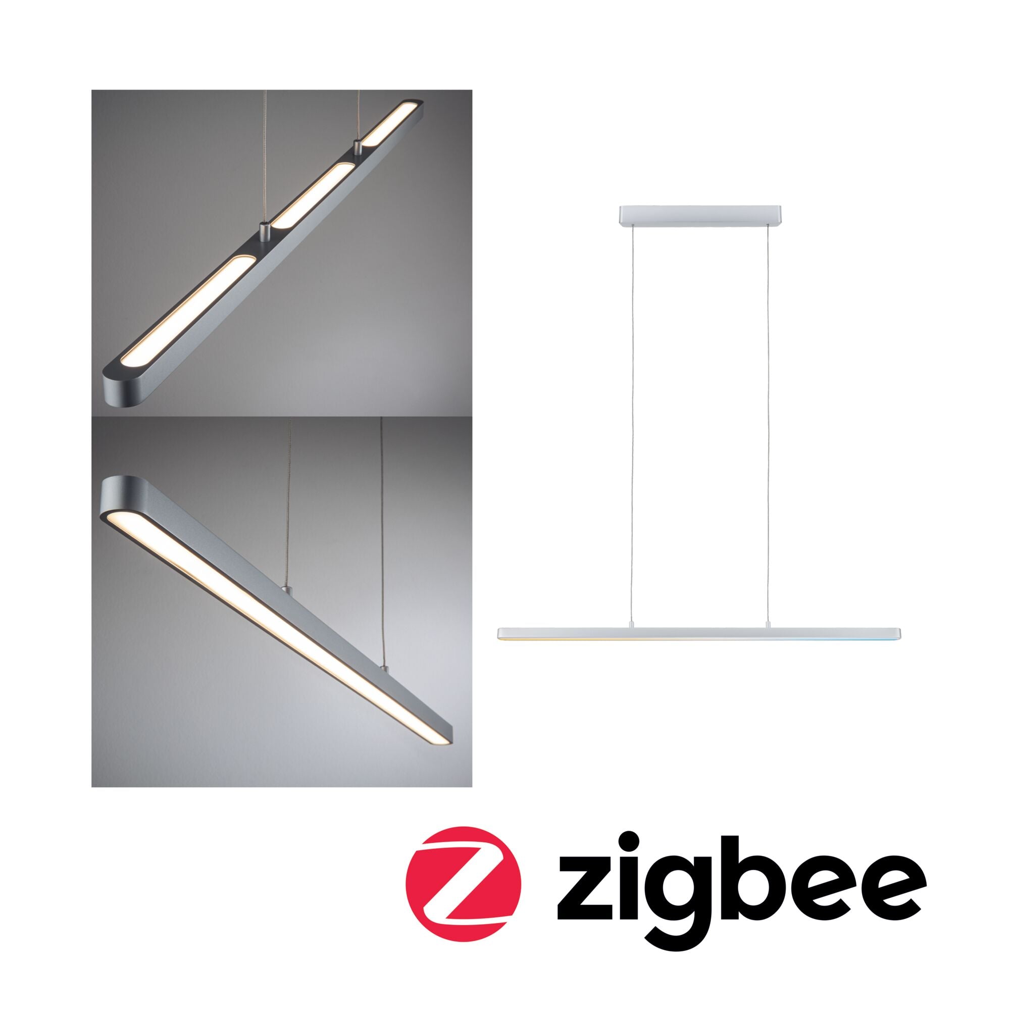 LED Pendelleuchte Lento Tunable White 3x2100lm 3x13,5W Chrom matt dimmbar - Paulmann - 79886