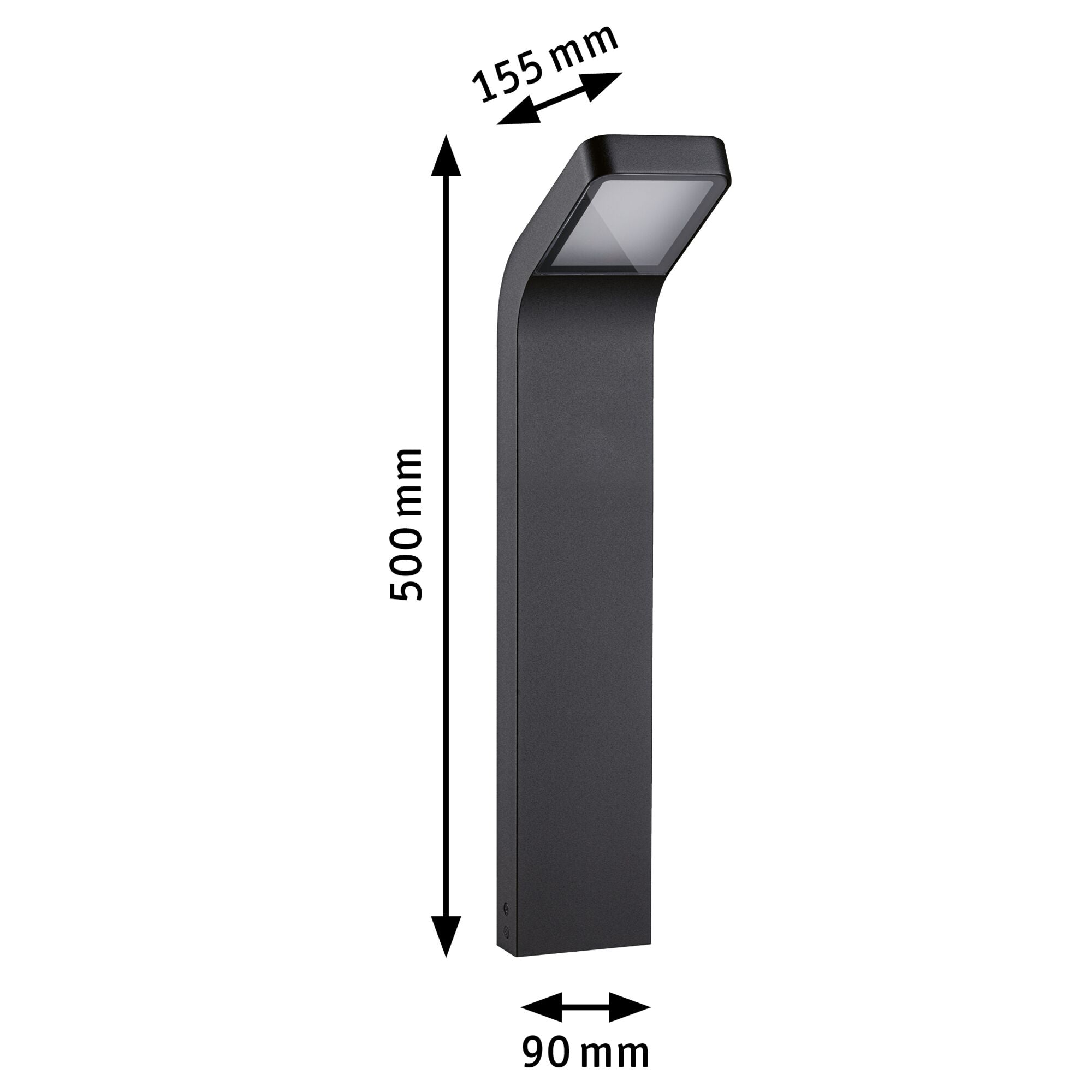 LED Pollerleuchte Kulma seewasserresistent IP44 500mm 3000K 7,5W 520lm 230V Anthrazit Aluminium - Paulmann - 94746
