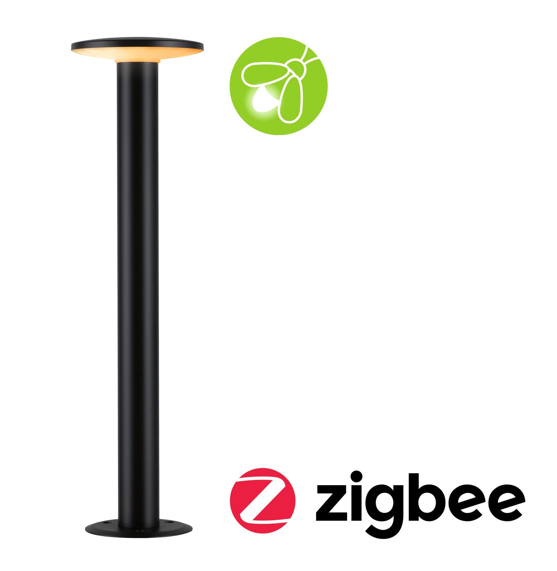 LED Pollerleuchte Plate insektenfreundlich IP44 600mm Tunable Warm 5,5W 280lm 230V Anthrazit Metall/Kunststoff - Paulmann - 94755