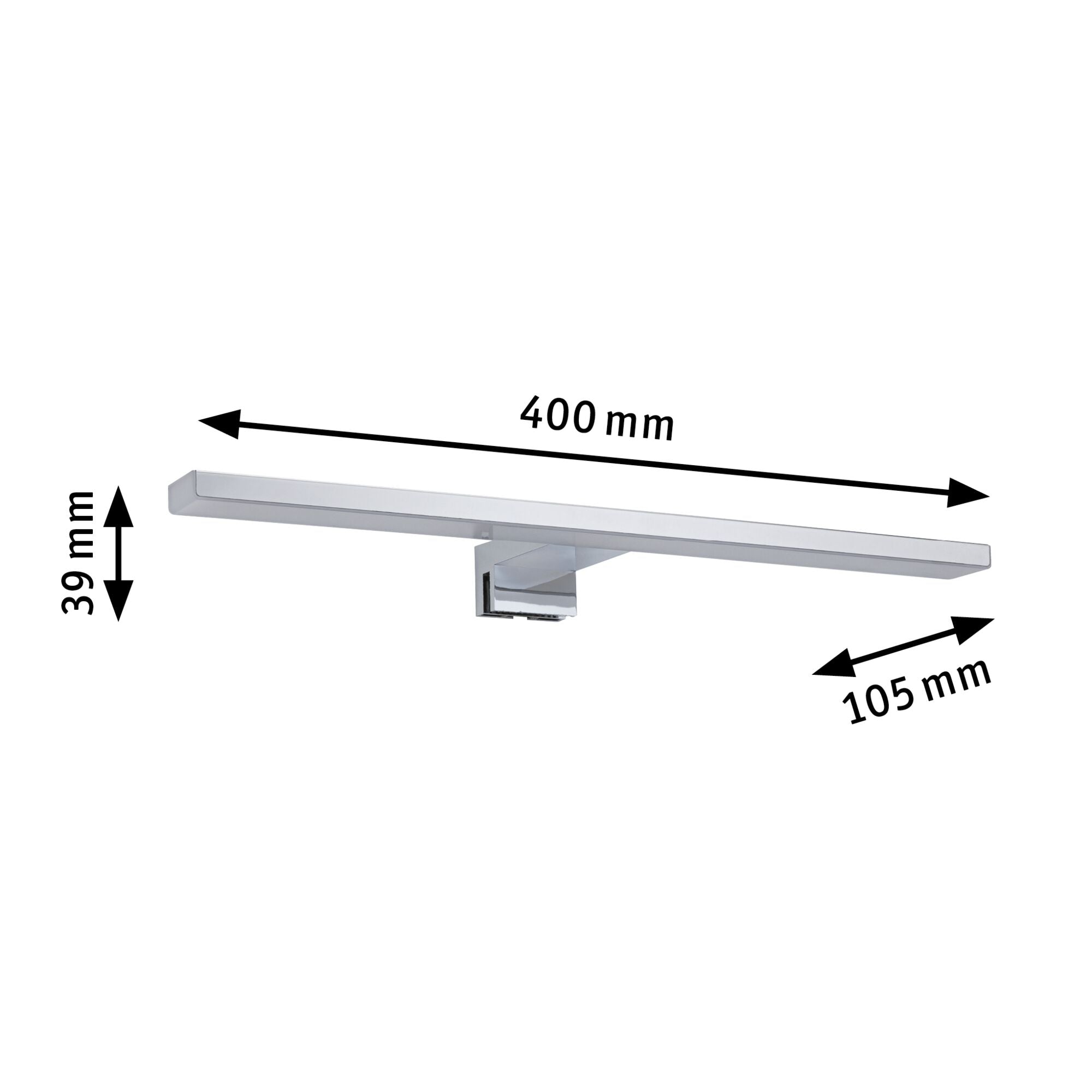 LED Spiegelleuchte Evie IP44 3000K 610lm 230V 8W Chrom - Paulmann - 78938