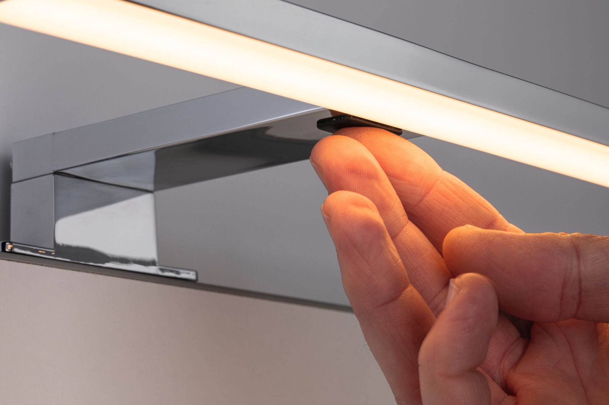 LED Spiegelleuchte Selo IP44 Tunable White 400lm 230V 3,7W Chrom - Paulmann - 78950