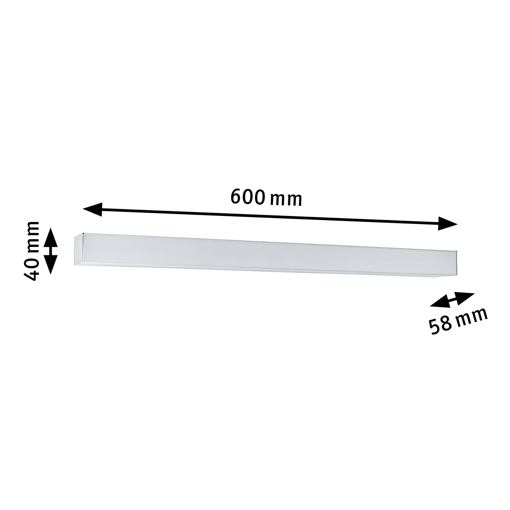 LED Spiegelleuchte Tova IP44 Tunable White 600lm 230V 6,2W dimmbar Chrom/Weiß - Paulmann - 78944