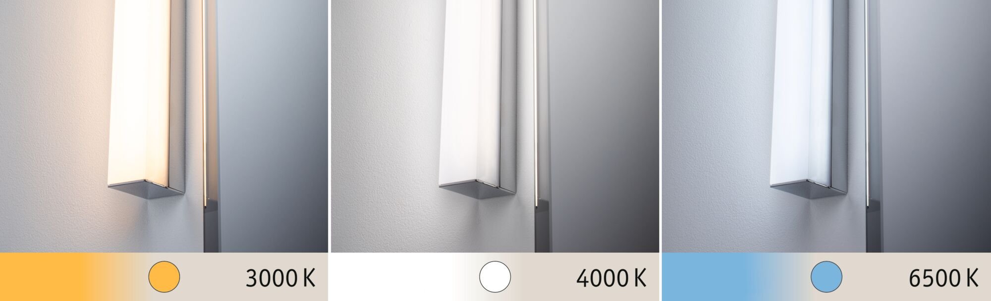 LED Spiegelleuchte Tova IP44 Tunable White 600lm 230V 6,2W dimmbar Chrom/Weiß - Paulmann - 78944