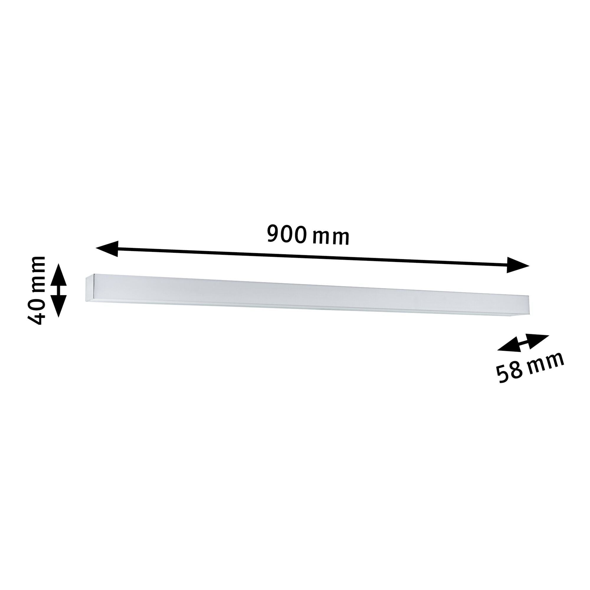 LED Spiegelleuchte Tova IP44 Tunable White 800lm 230V 8,7W dimmbar Chrom/Weiß - Paulmann - 78945