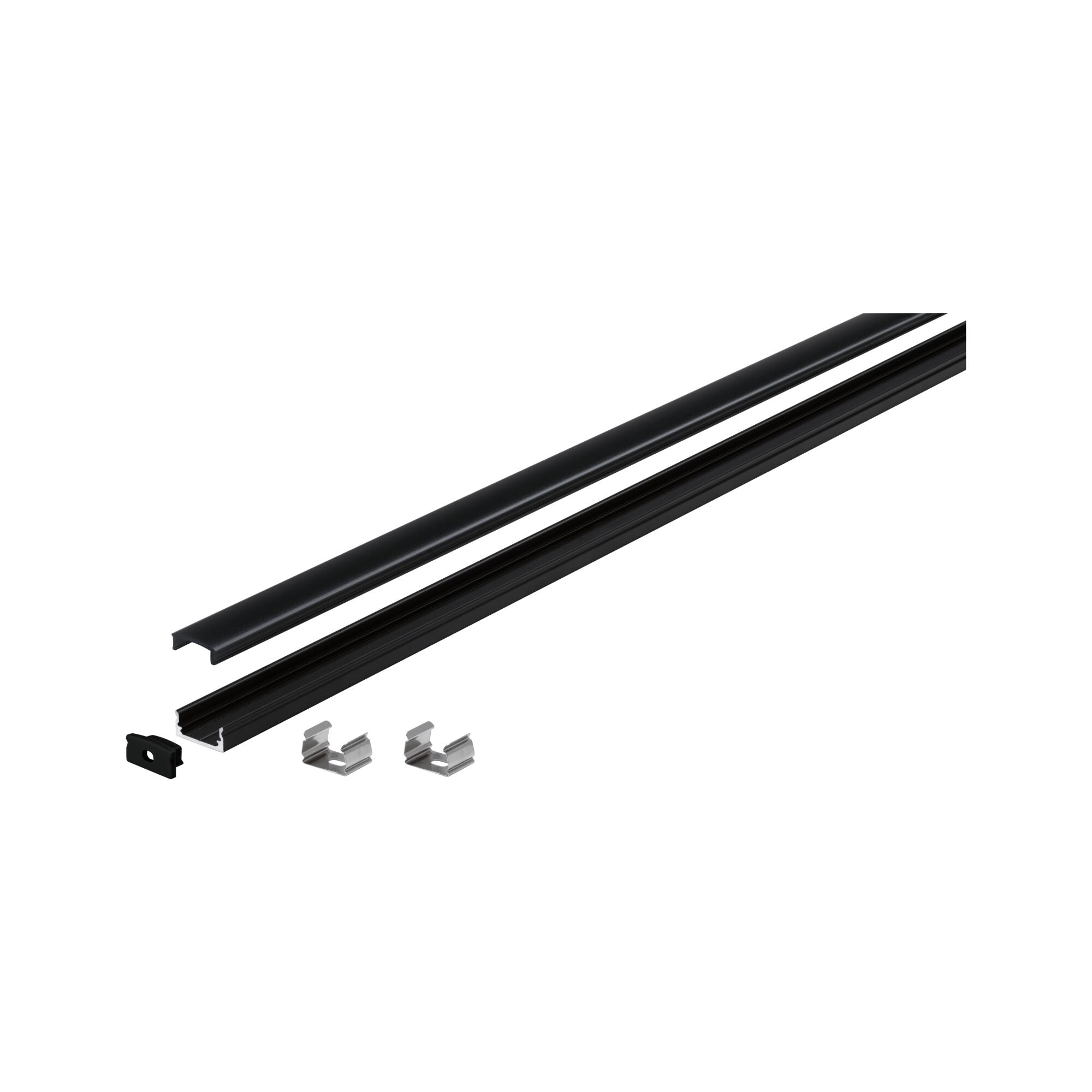 LED Strip Profil Base Schwarzer Diffusor 1m Schwarz - Paulmann - 70522