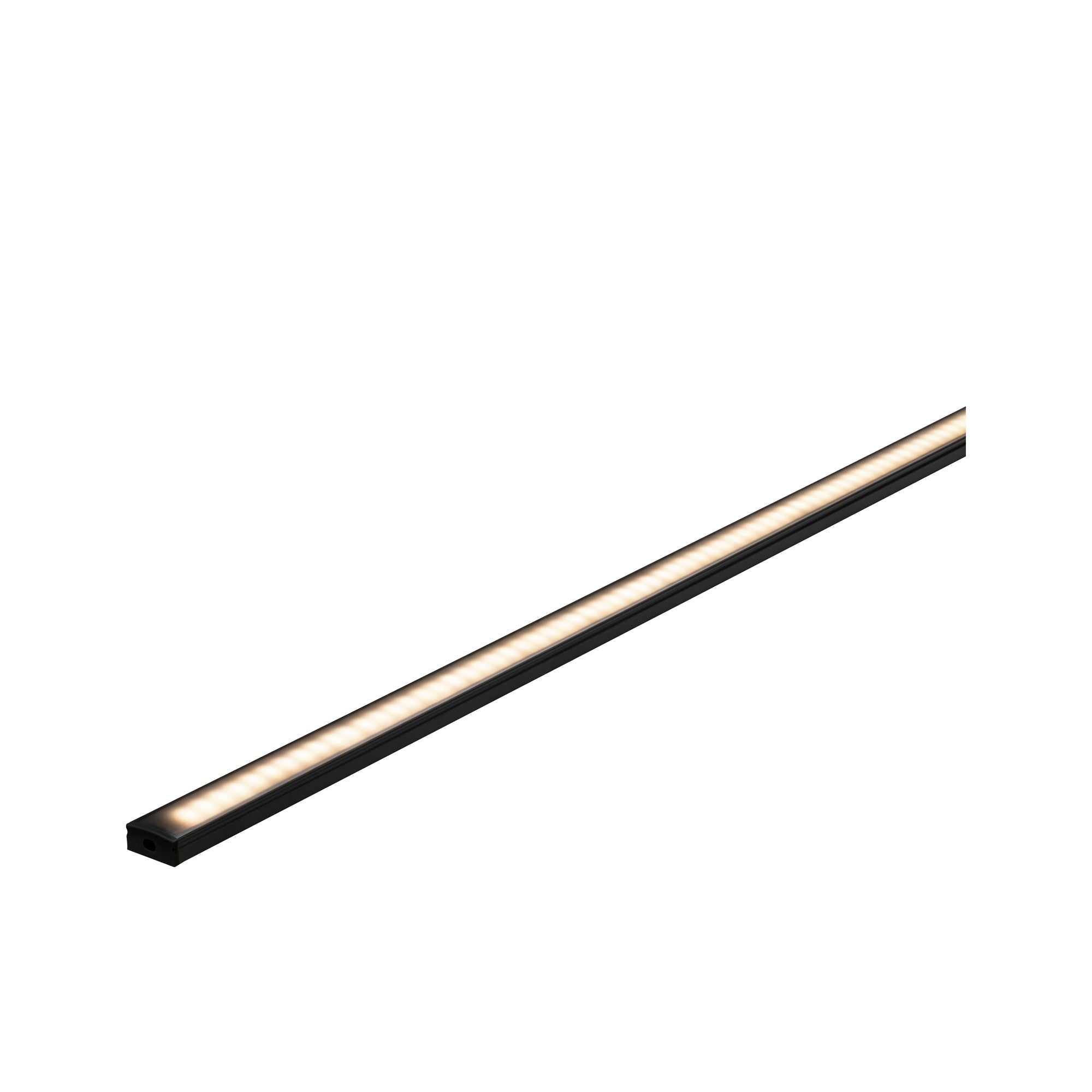 LED Strip Profil Base Schwarzer Diffusor 2m Schwarz - Paulmann - 70521
