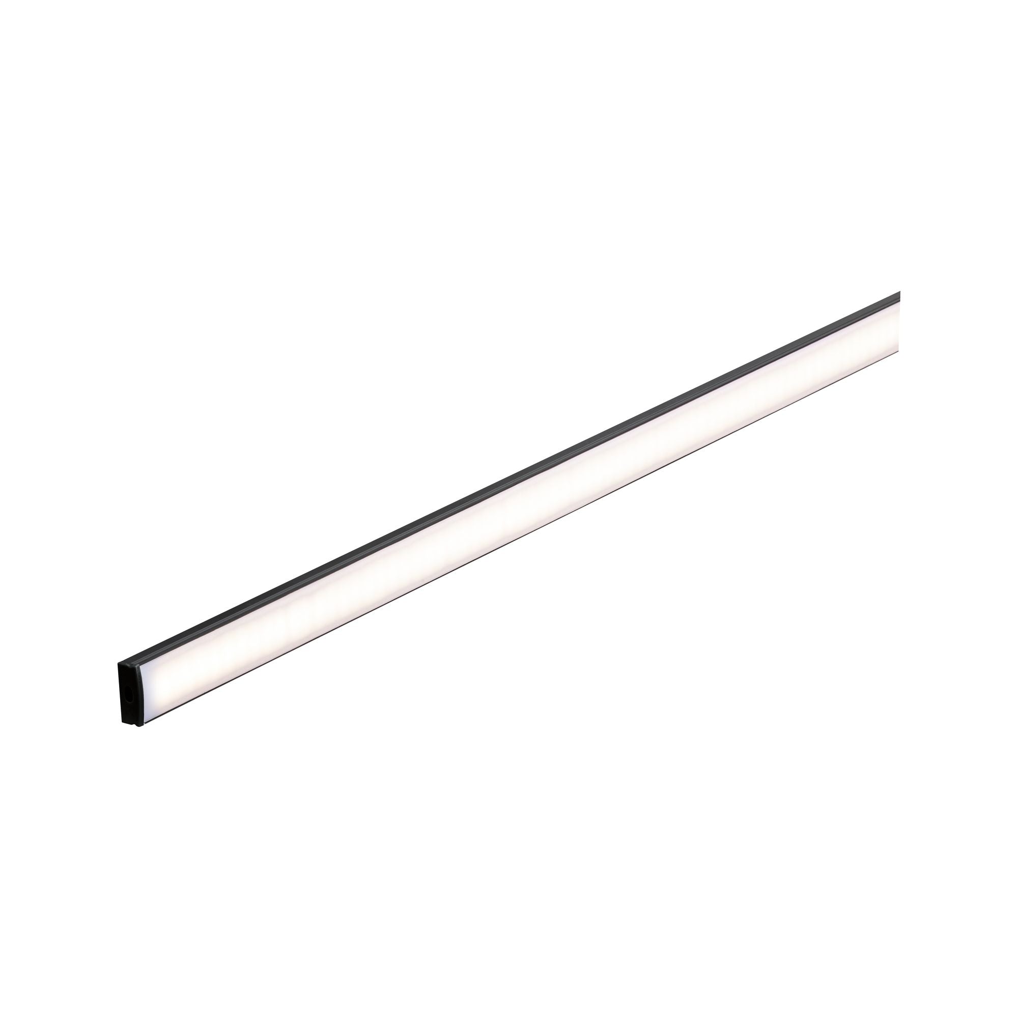 LED Strip Profil Base Weißer Diffusor 1m Schwarz - Paulmann - 78902