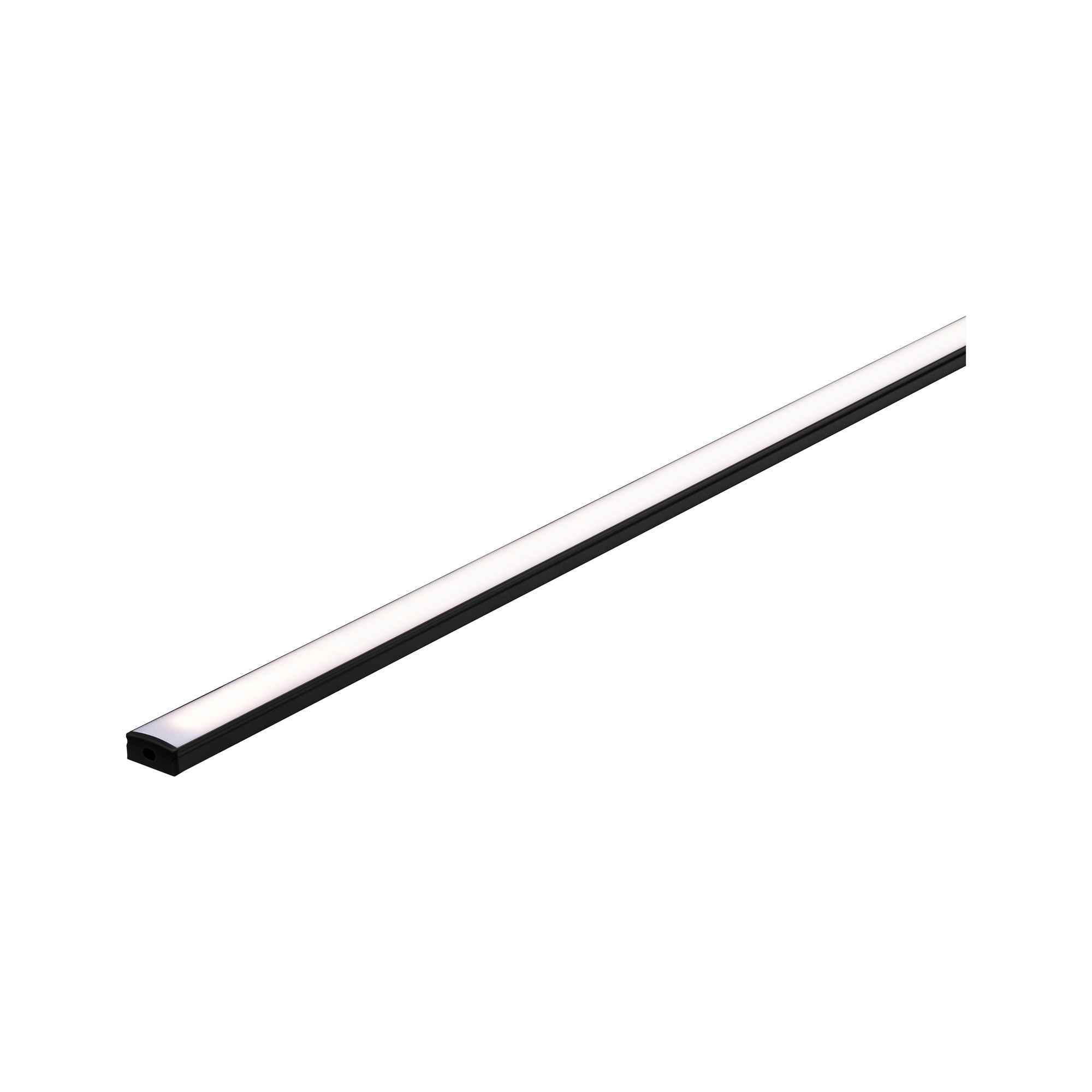 LED Strip Profil Base Weißer Diffusor 1m Schwarz - Paulmann - 78902