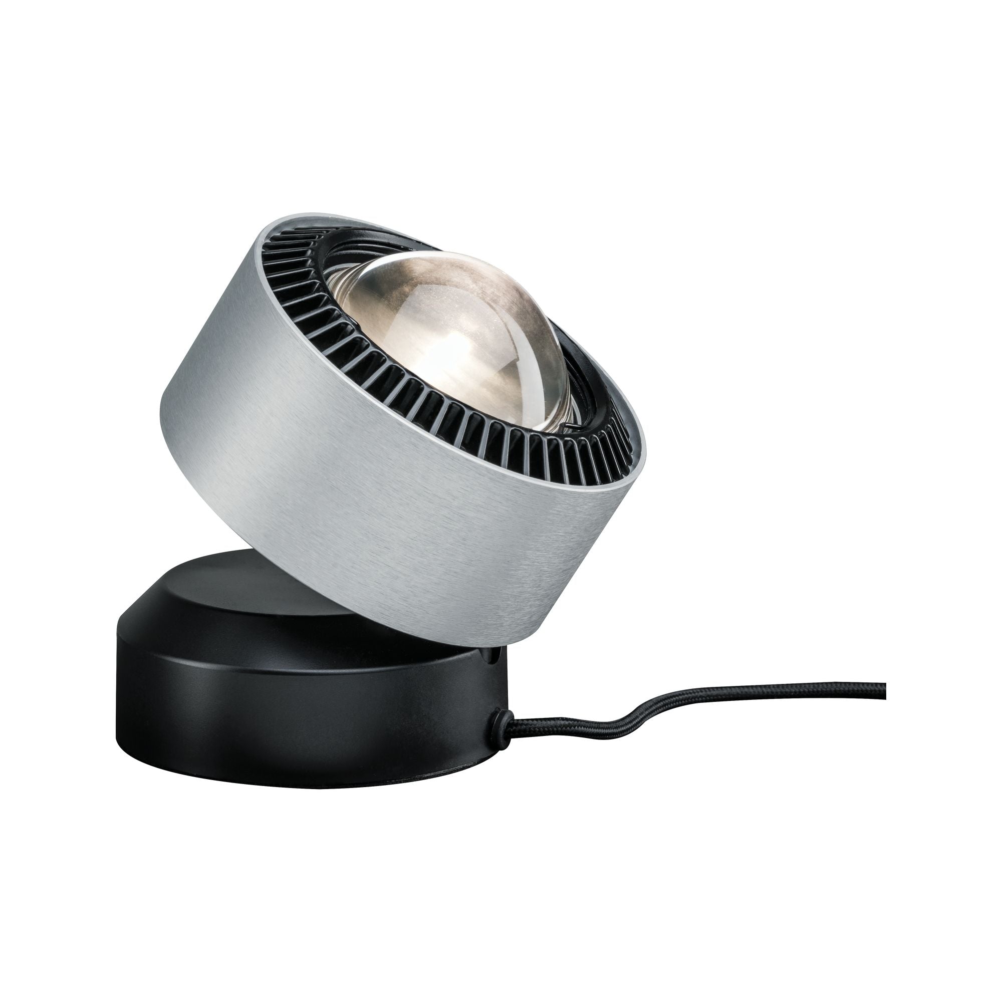 LED Tischleuchte Aldan 2700K 200lm 3,5W Schwarz/Alu gebürstet - Paulmann - 79718