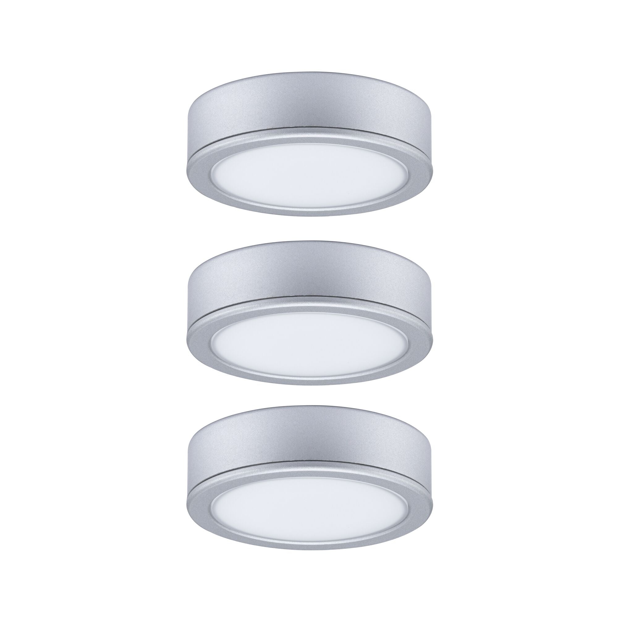 LED Unterschrankleuchte Pukk 3x3,5W 65mm 3x210lm 230V rund Chrom matt - Paulmann - 93092