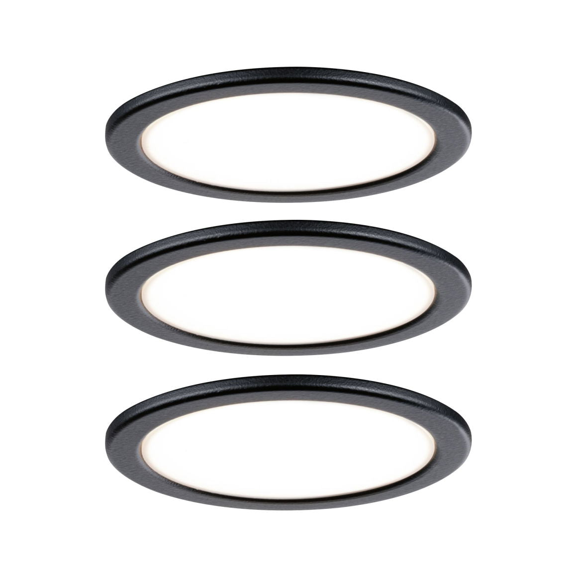 LED Unterschrankleuchte Pukk 3x3,5W 65mm 3x210lm 230V rund Schwarz - Paulmann - 99990
