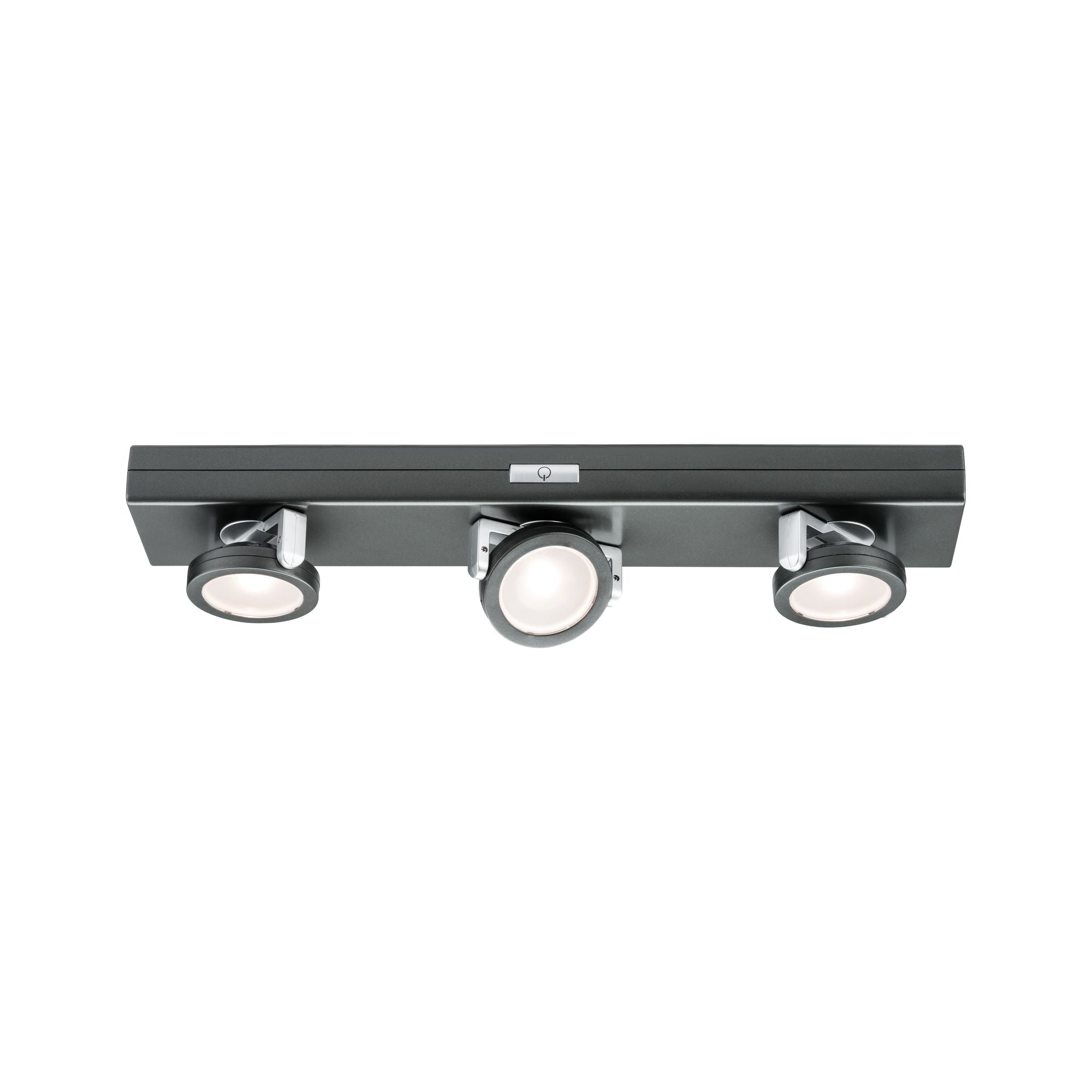 LED Unterschrankleuchte Rotate inkl. Schalter 310x60mm 3x18lm 3000K dimmbar Anthrazit/Chrom matt - Paulmann - 70636