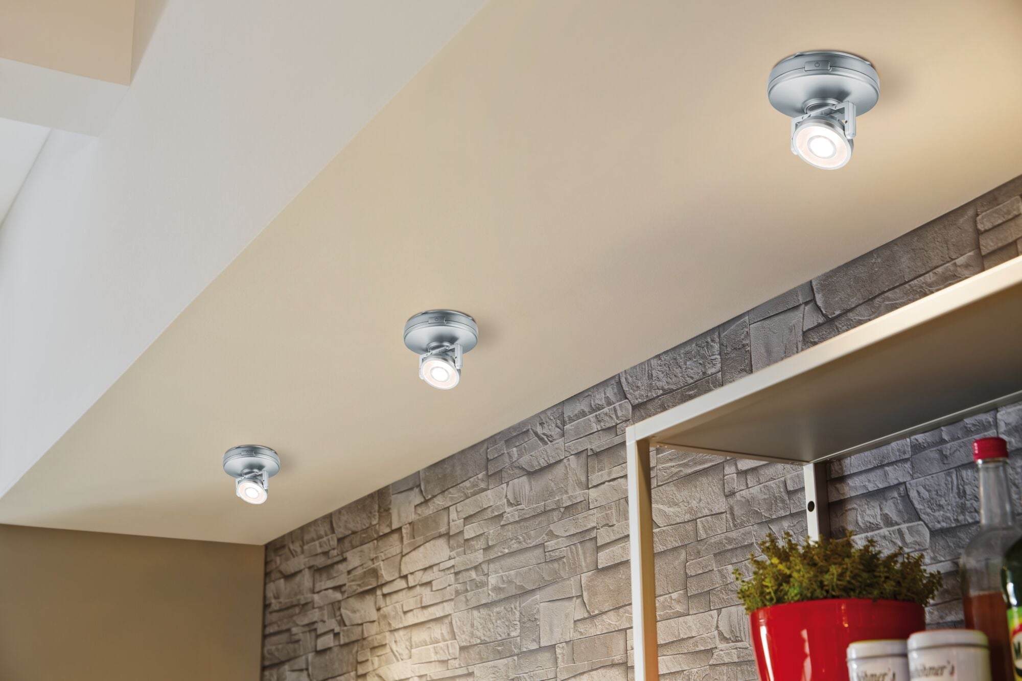 LED Unterschrankleuchte Rotate inkl. Schalter 92mm 66lm 3000K dimmbar Chrom matt - Paulmann - 70637
